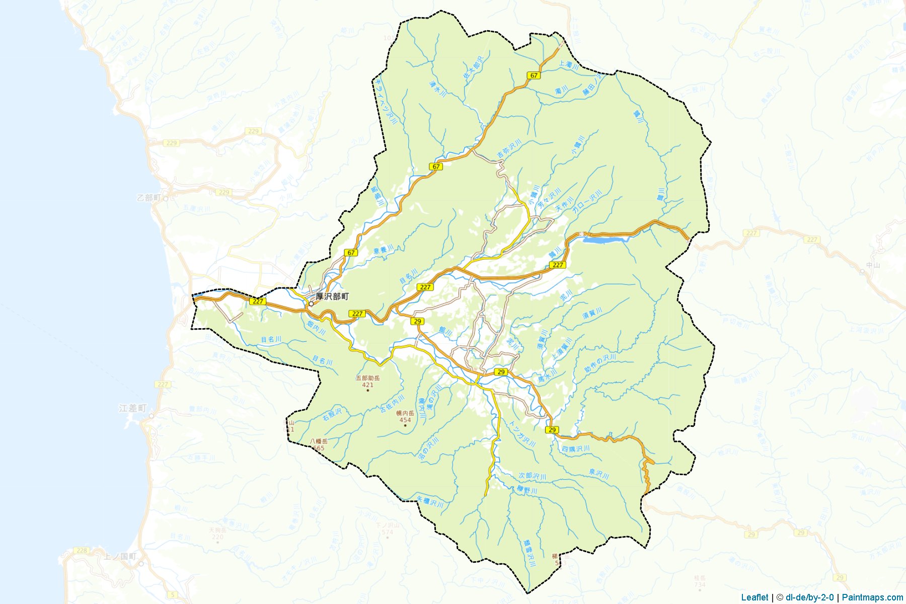 Assabu (Hokkaido Prefecture) Map Cropping Samples-1