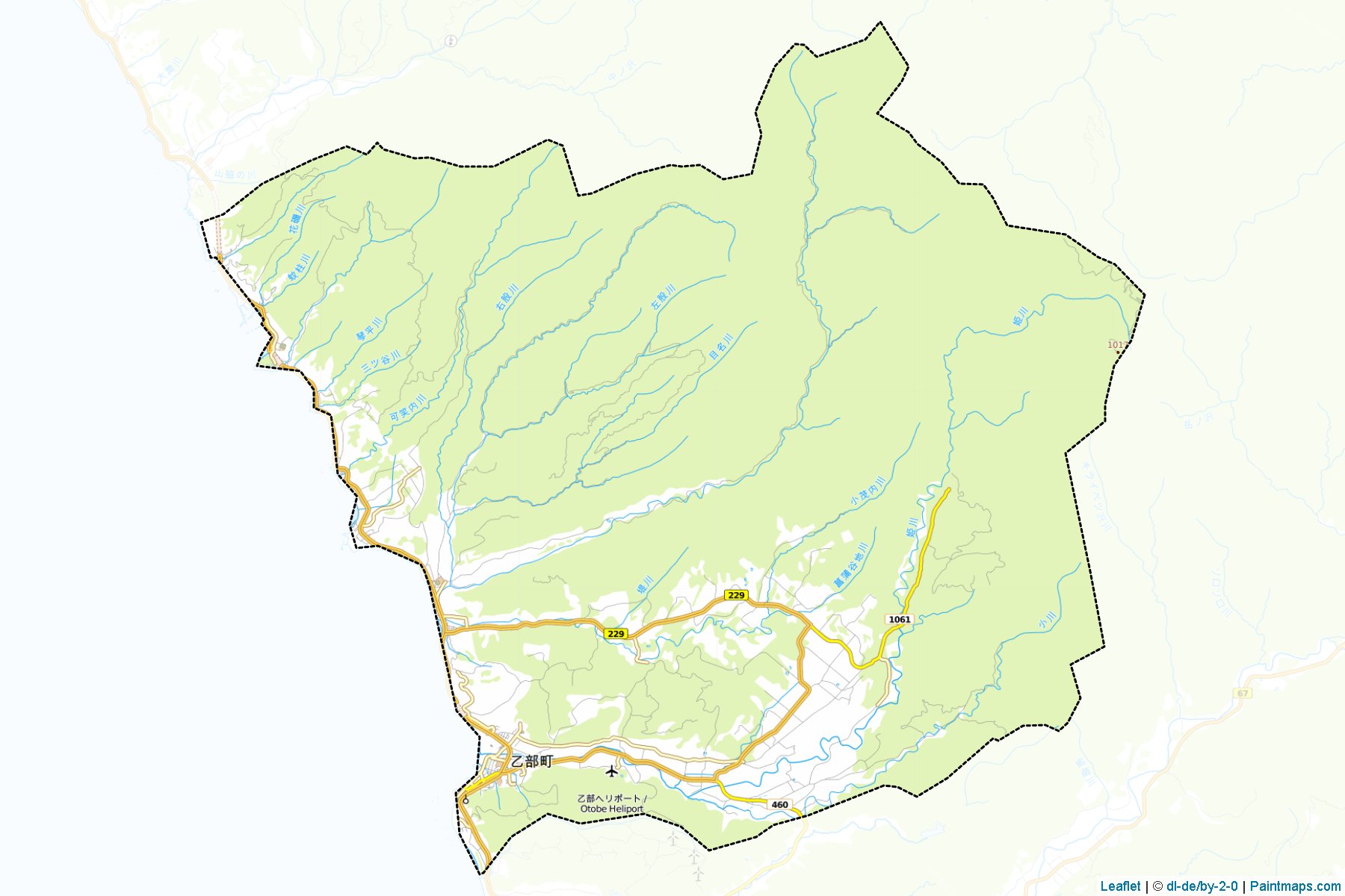 Otobe (Hokkaido Prefecture) Map Cropping Samples-1