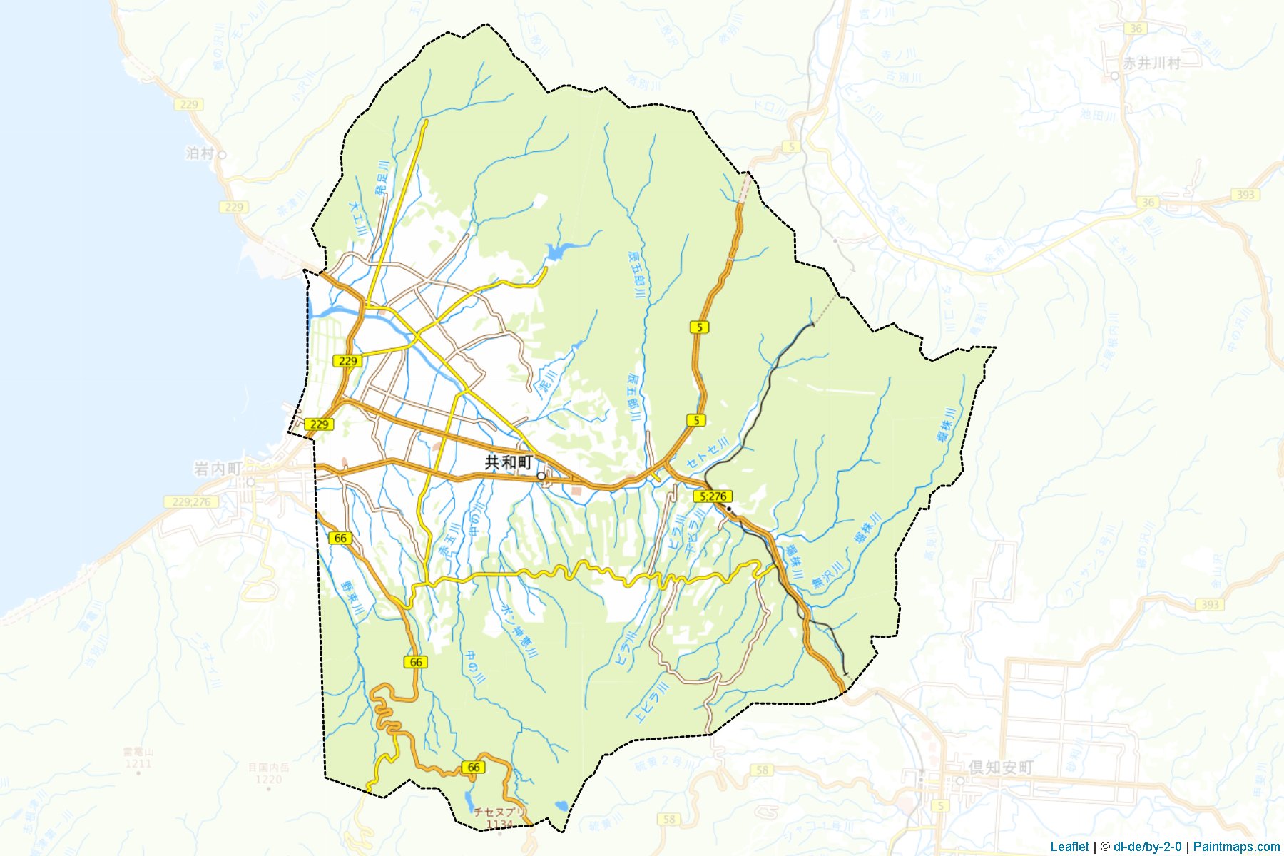 Kyowa (Hokkaido Prefecture) Map Cropping Samples-1