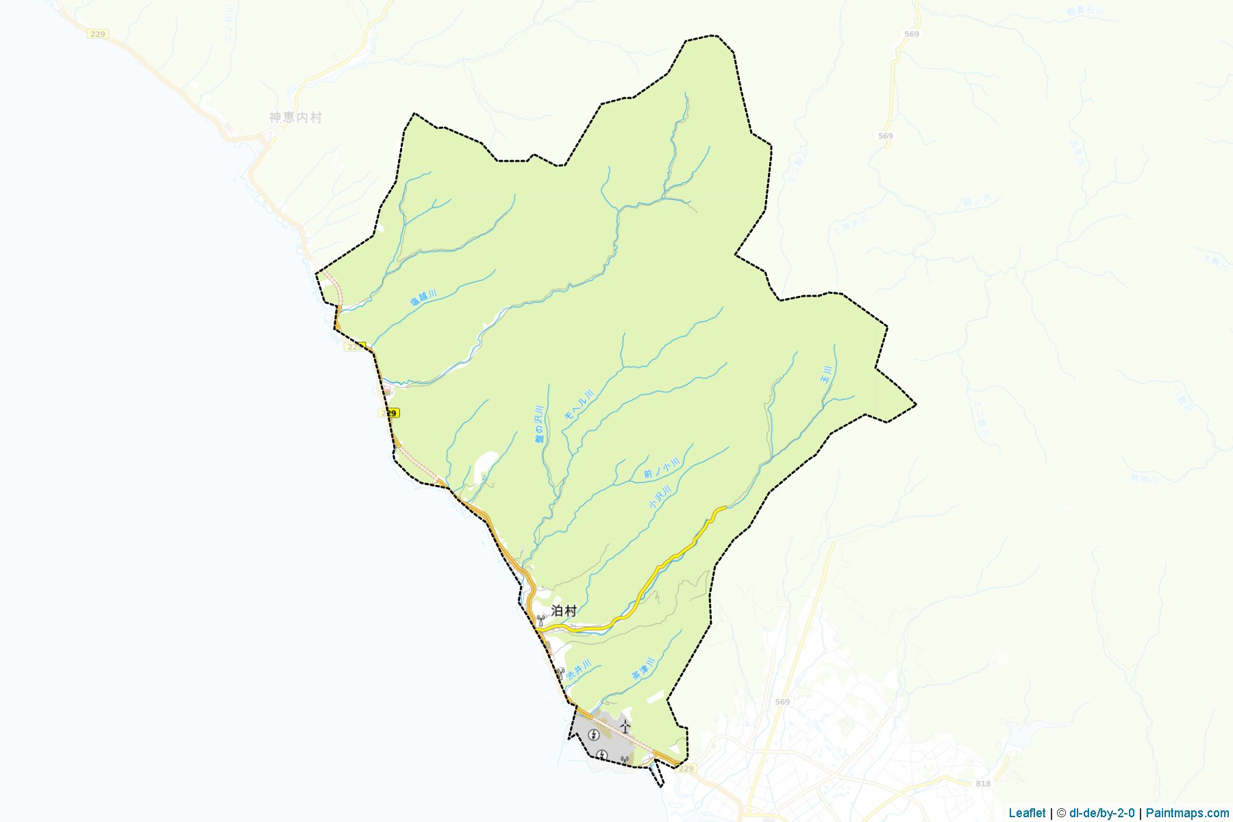 Tomari (Hokkaido Prefecture) Map Cropping Samples-1