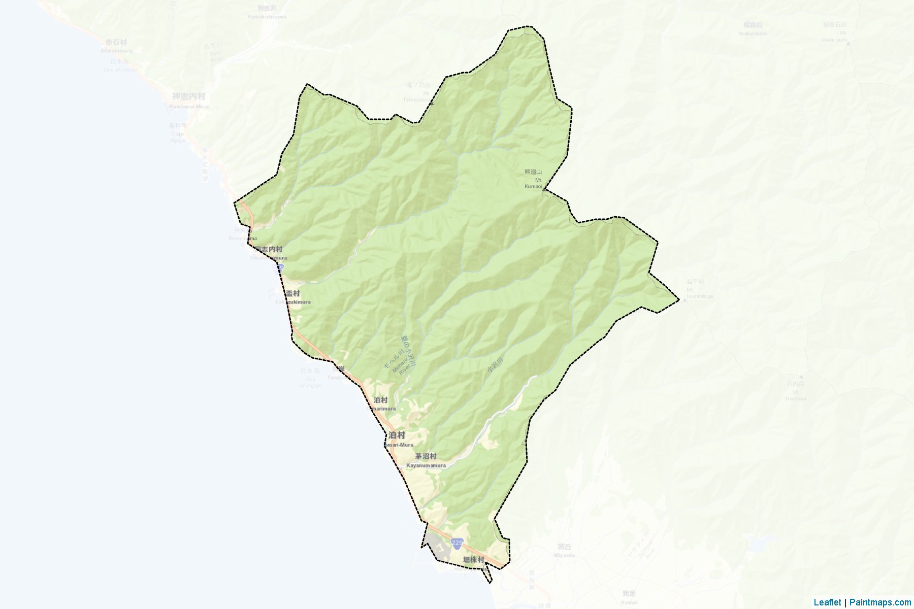 Tomari (Hokkaido Prefecture) Map Cropping Samples-2