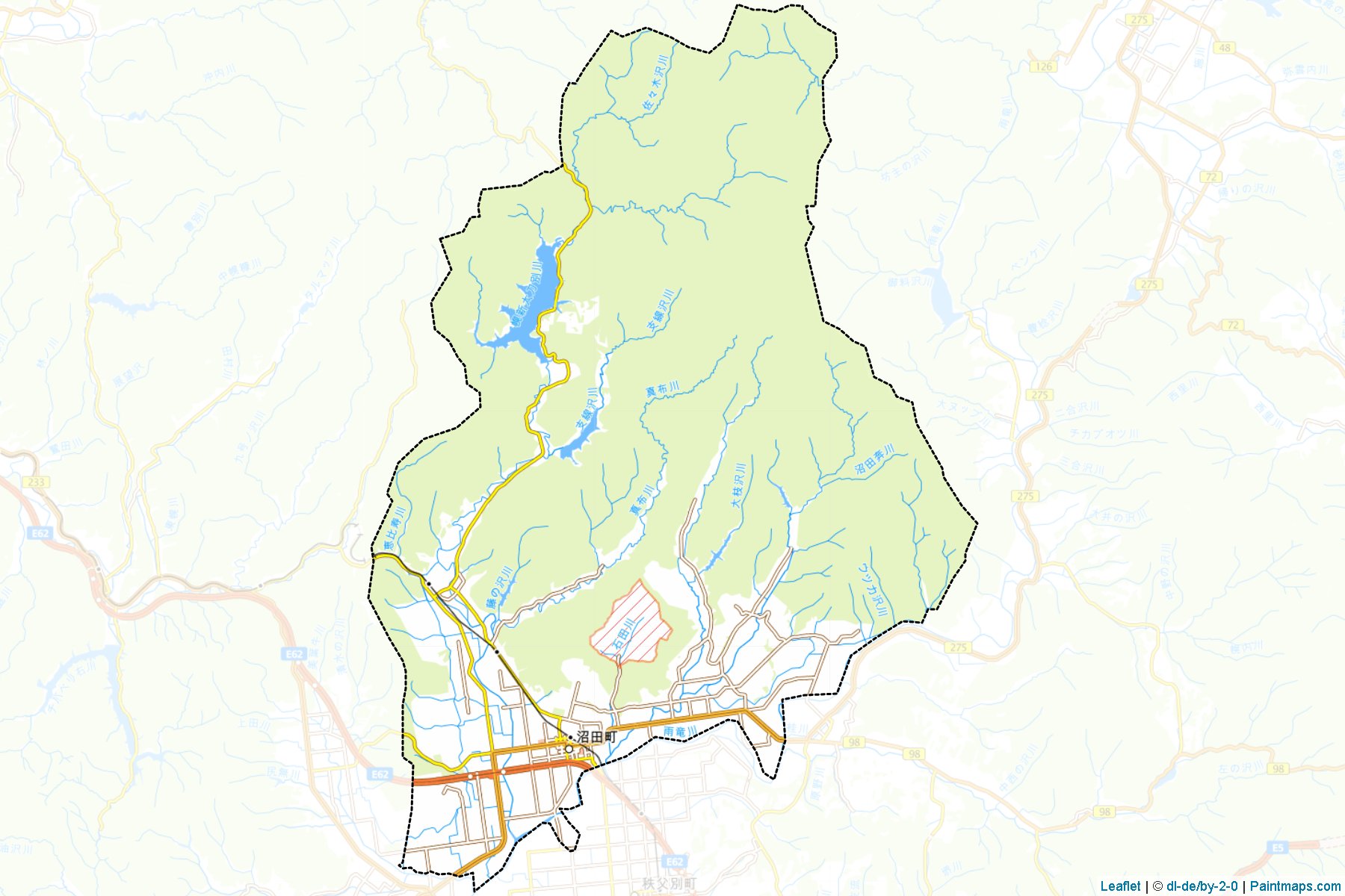 Numata (Hokkaido Prefecture) Map Cropping Samples-1