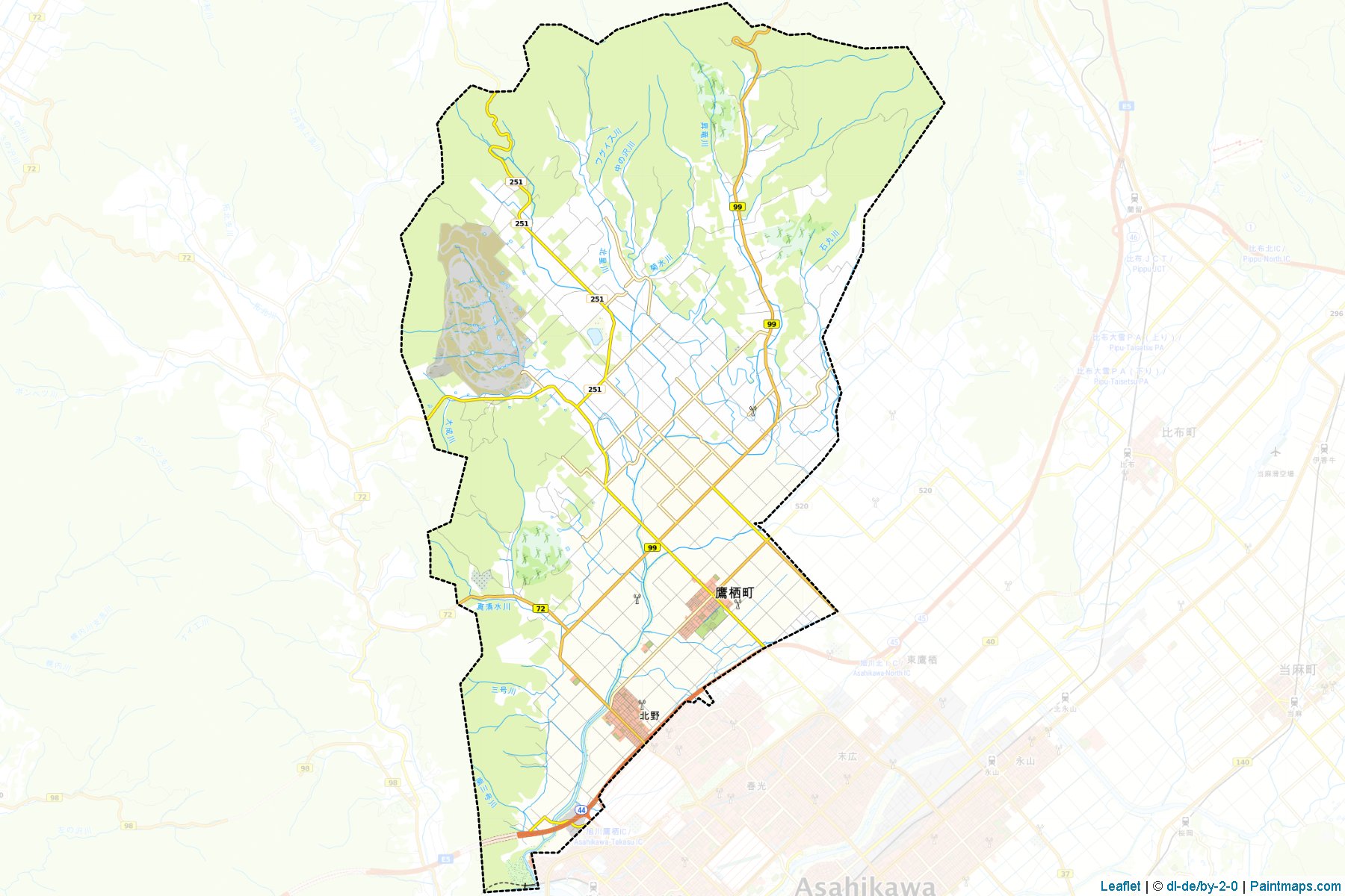 Takasu (Hokkaido Prefecture) Map Cropping Samples-1