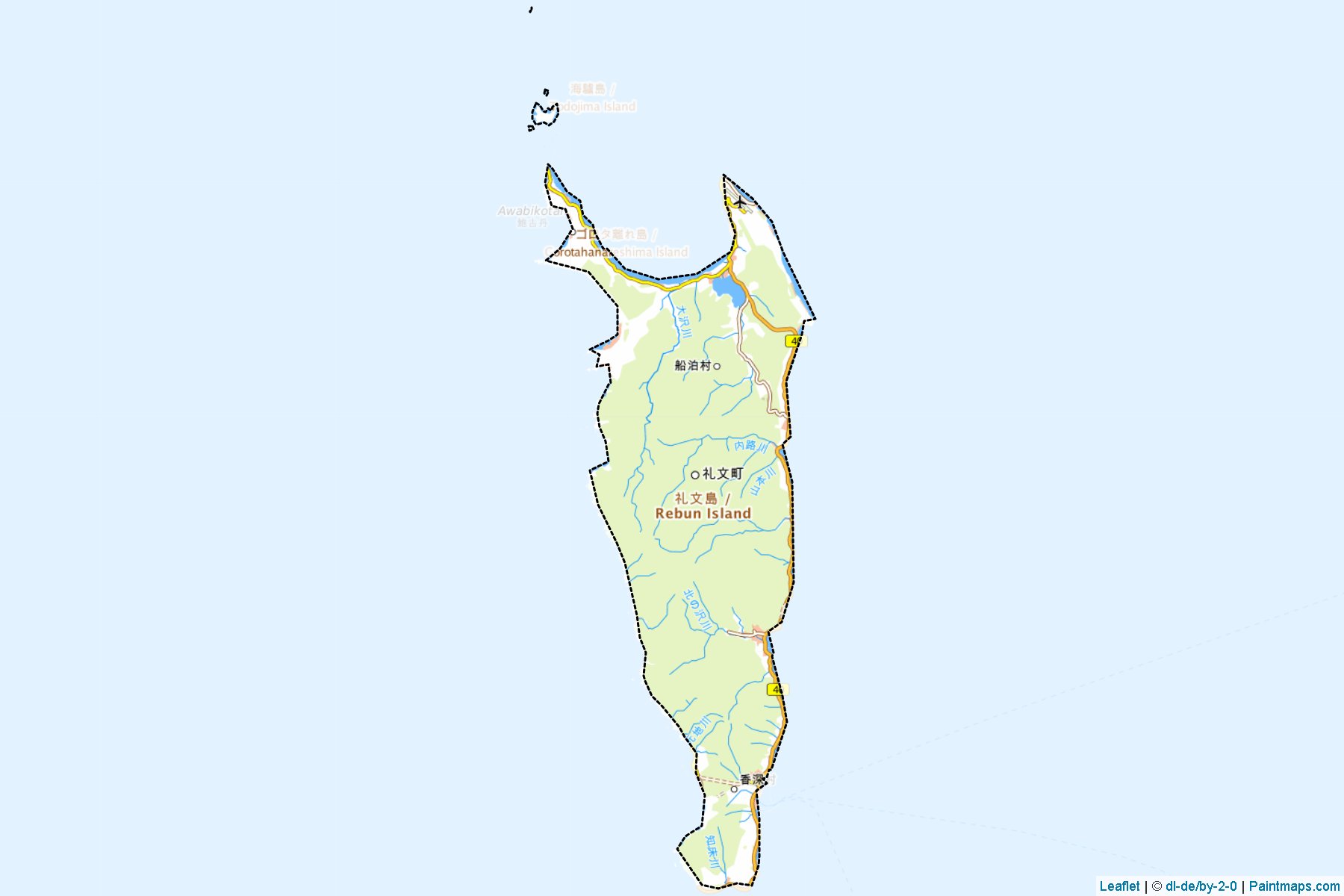 Rebun (Hokkaido Prefecture) Map Cropping Samples-1