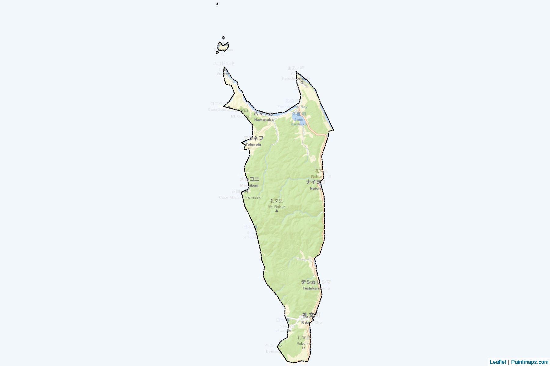 Rebun (Hokkaido Prefecture) Map Cropping Samples-2