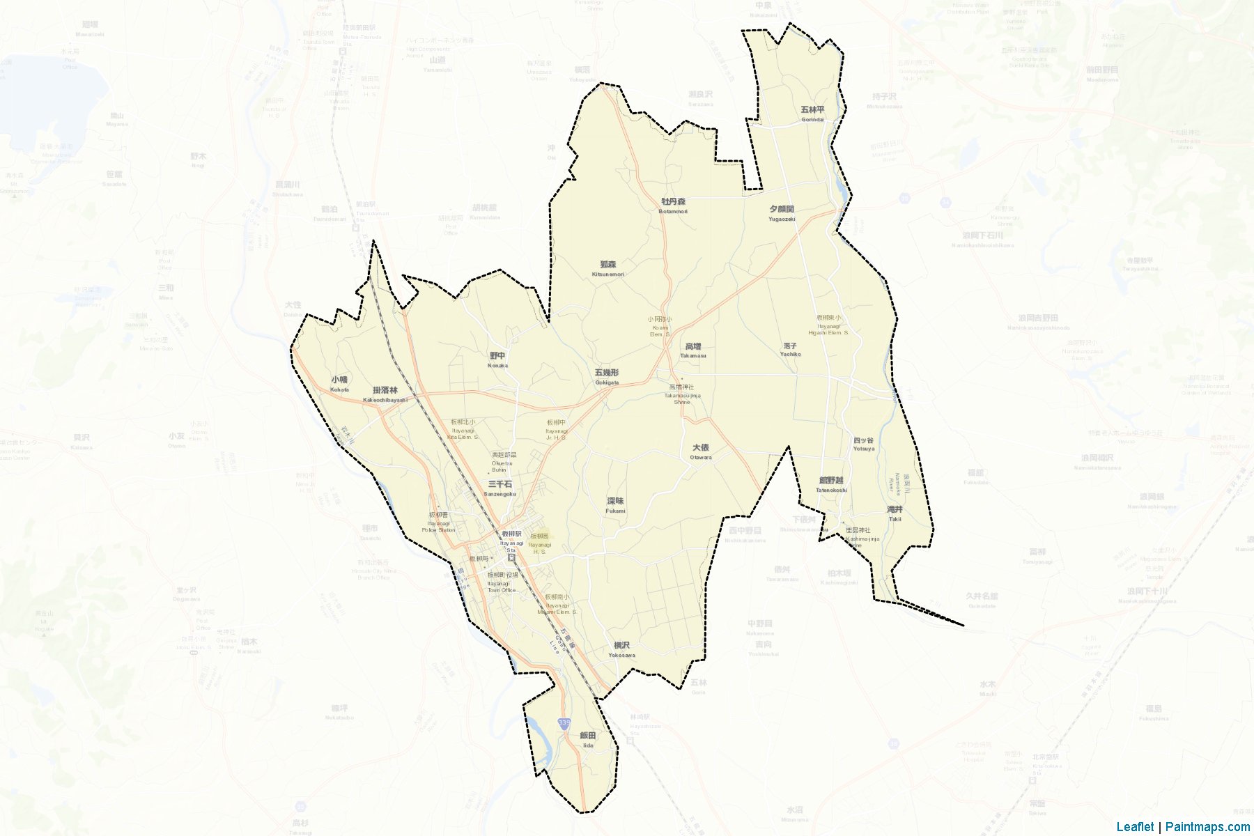 Muestras de recorte de mapas Itayanagi (Aomori)-2