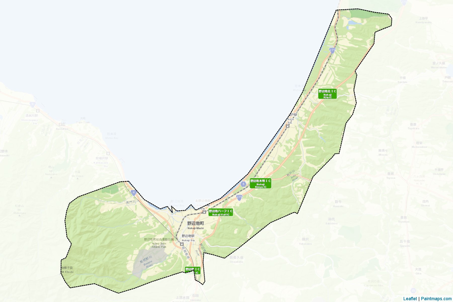 Muestras de recorte de mapas Noheji (Aomori)-2