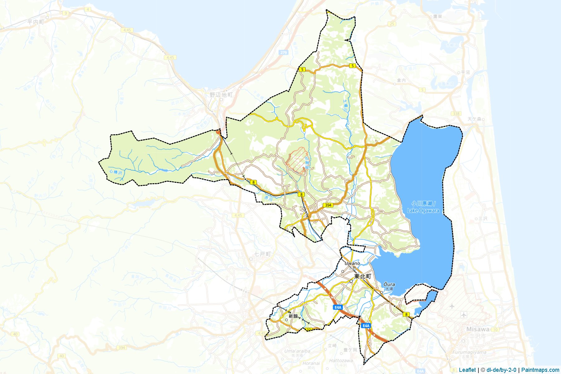 Tohoku (Aomori Prefecture) Map Cropping Samples-1