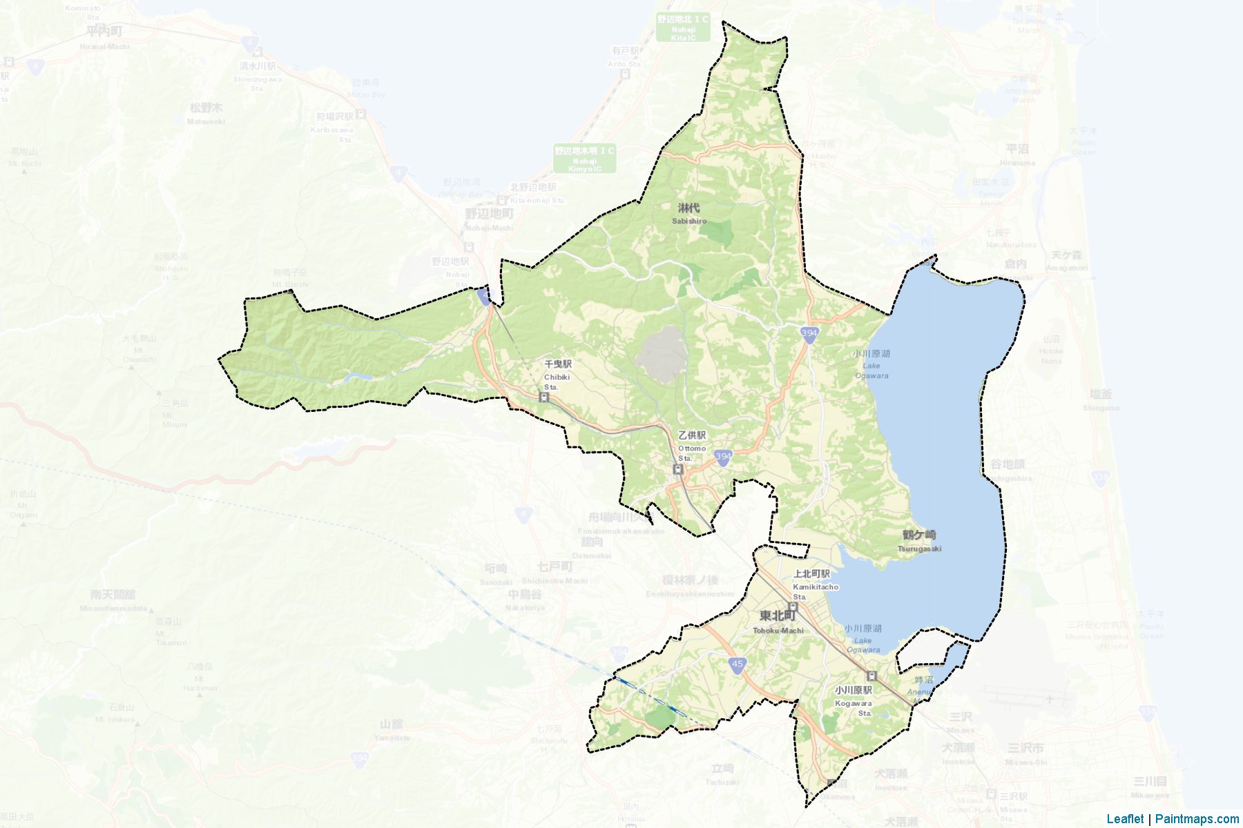 Tohoku (Aomori Prefecture) Map Cropping Samples-2