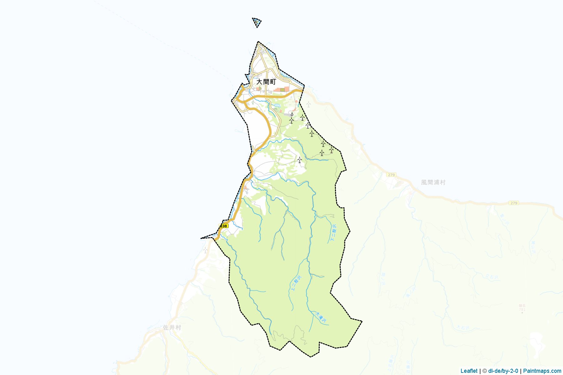 Muestras de recorte de mapas Oma (Aomori)-1