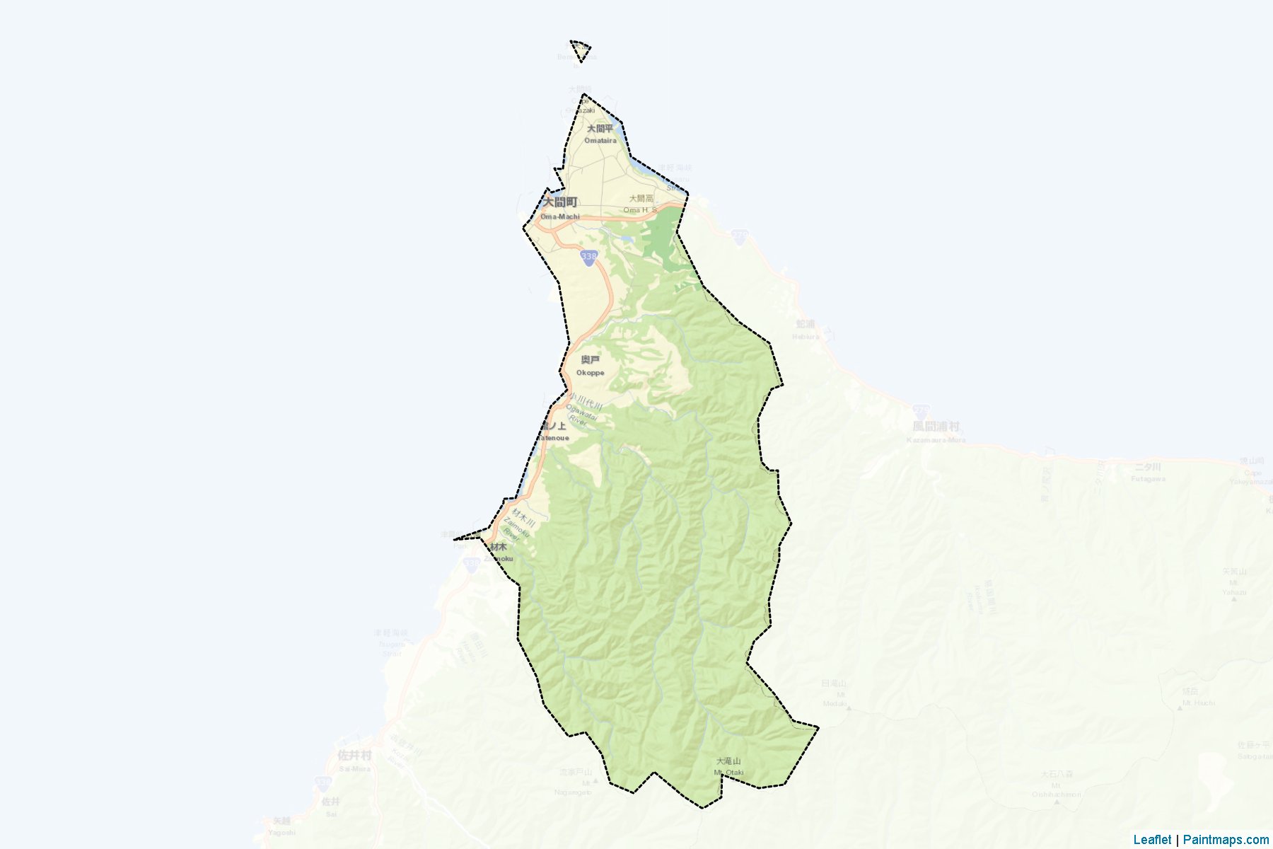 Muestras de recorte de mapas Oma (Aomori)-2