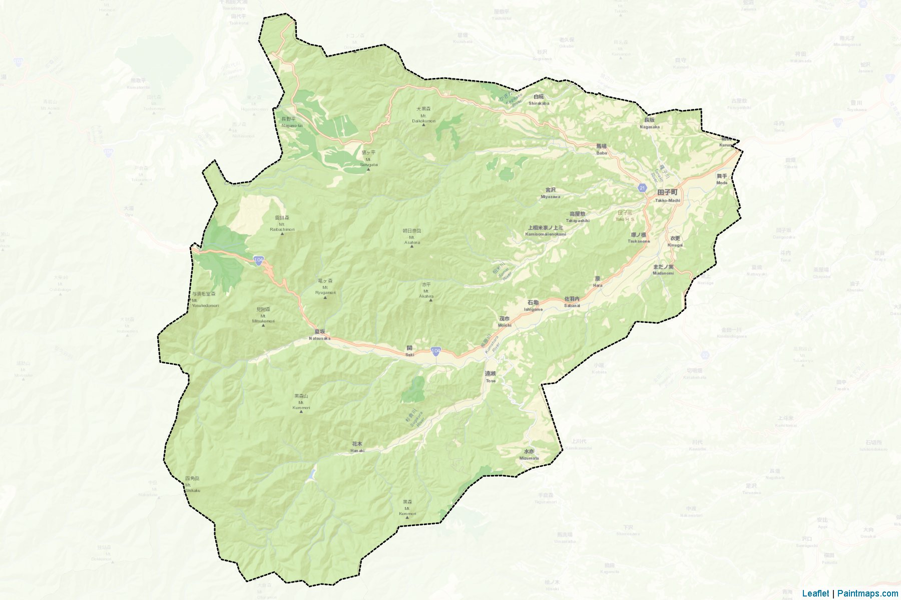 Muestras de recorte de mapas Takko (Aomori)-2