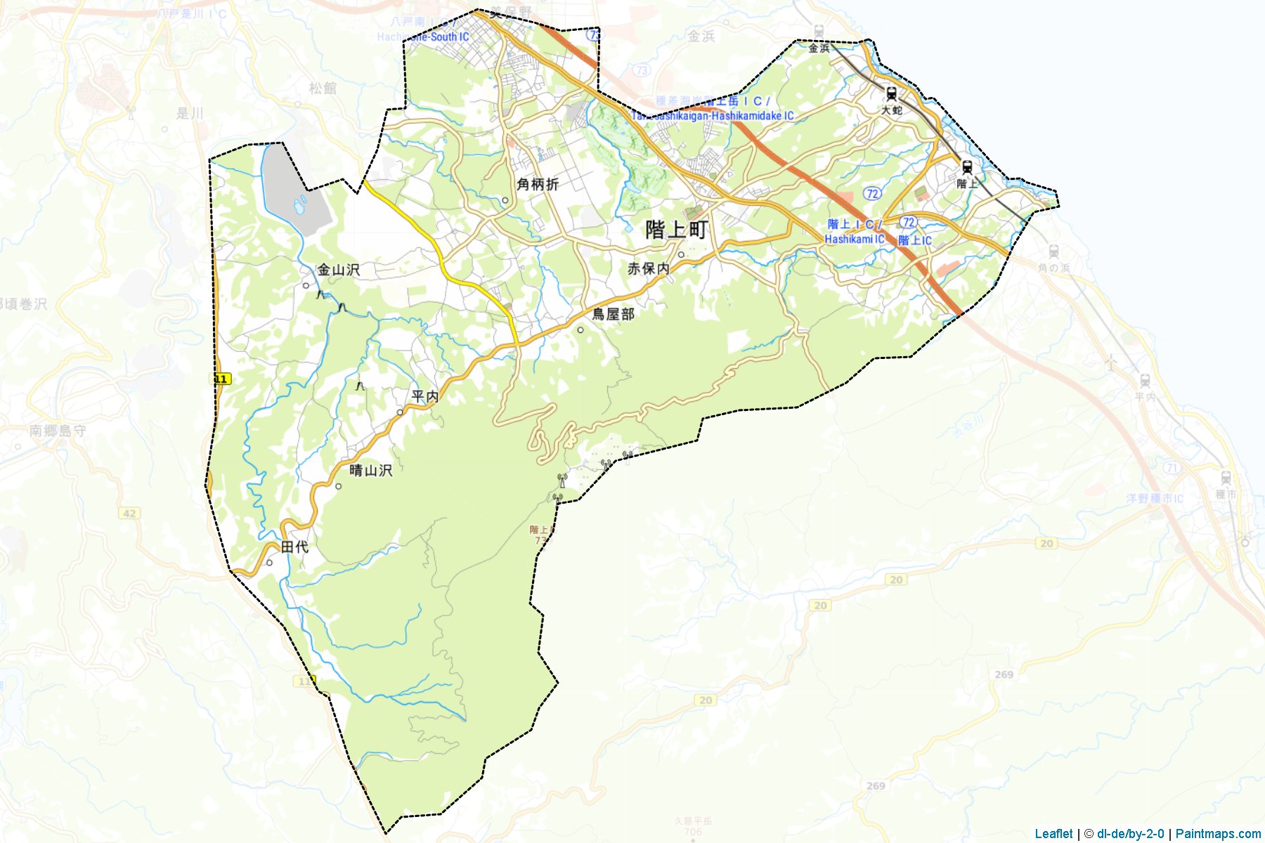 Hashikami (Aomori Prefecture) Map Cropping Samples-1