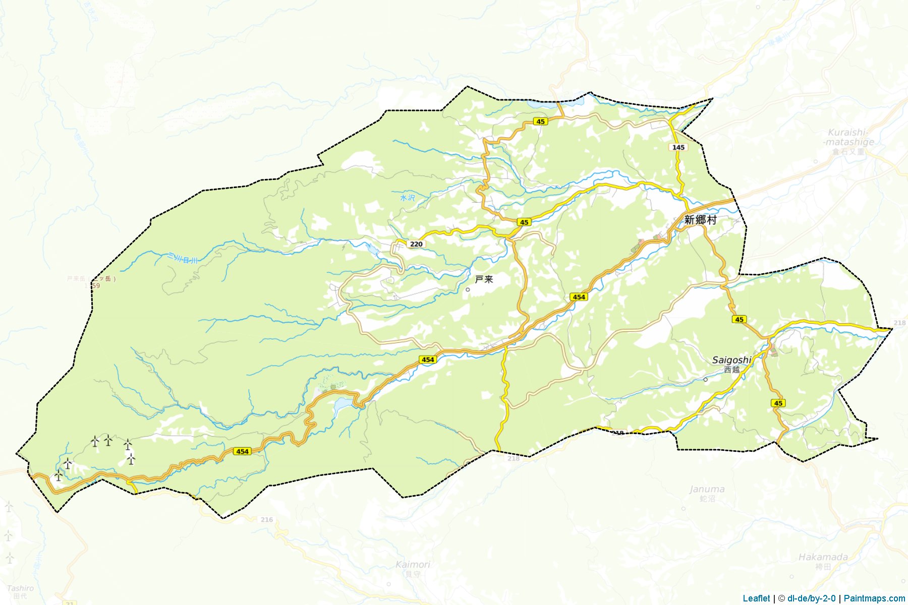 Shingo (Aomori) Haritası Örnekleri-1