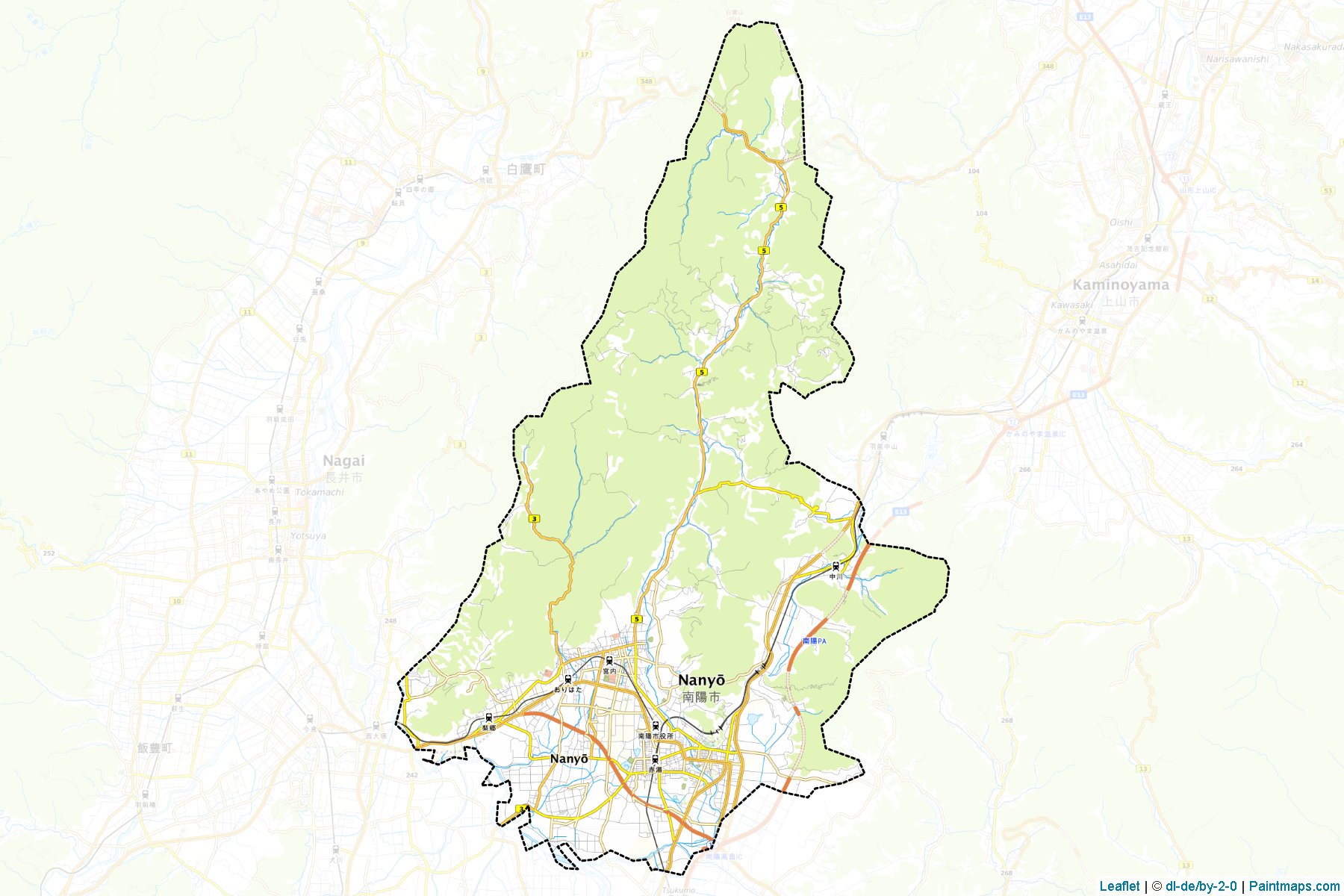 Muestras de recorte de mapas Nan-yo (Yamagata)-1