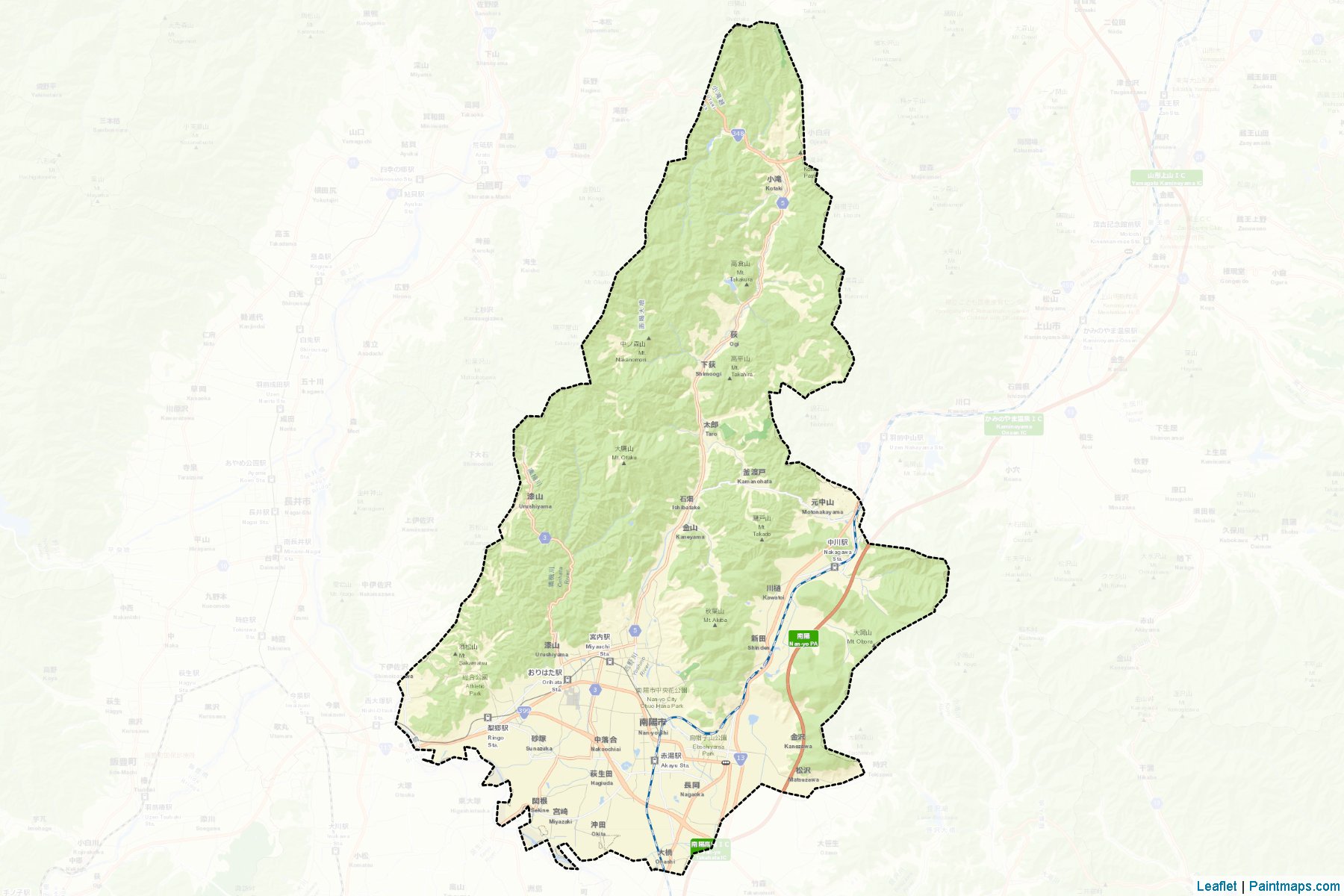 Muestras de recorte de mapas Nan-yo (Yamagata)-2