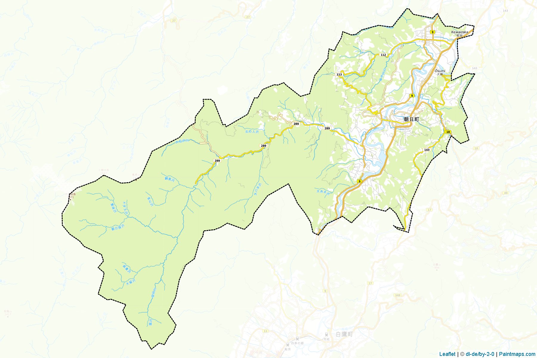 Muestras de recorte de mapas Asahi (Yamagata)-1