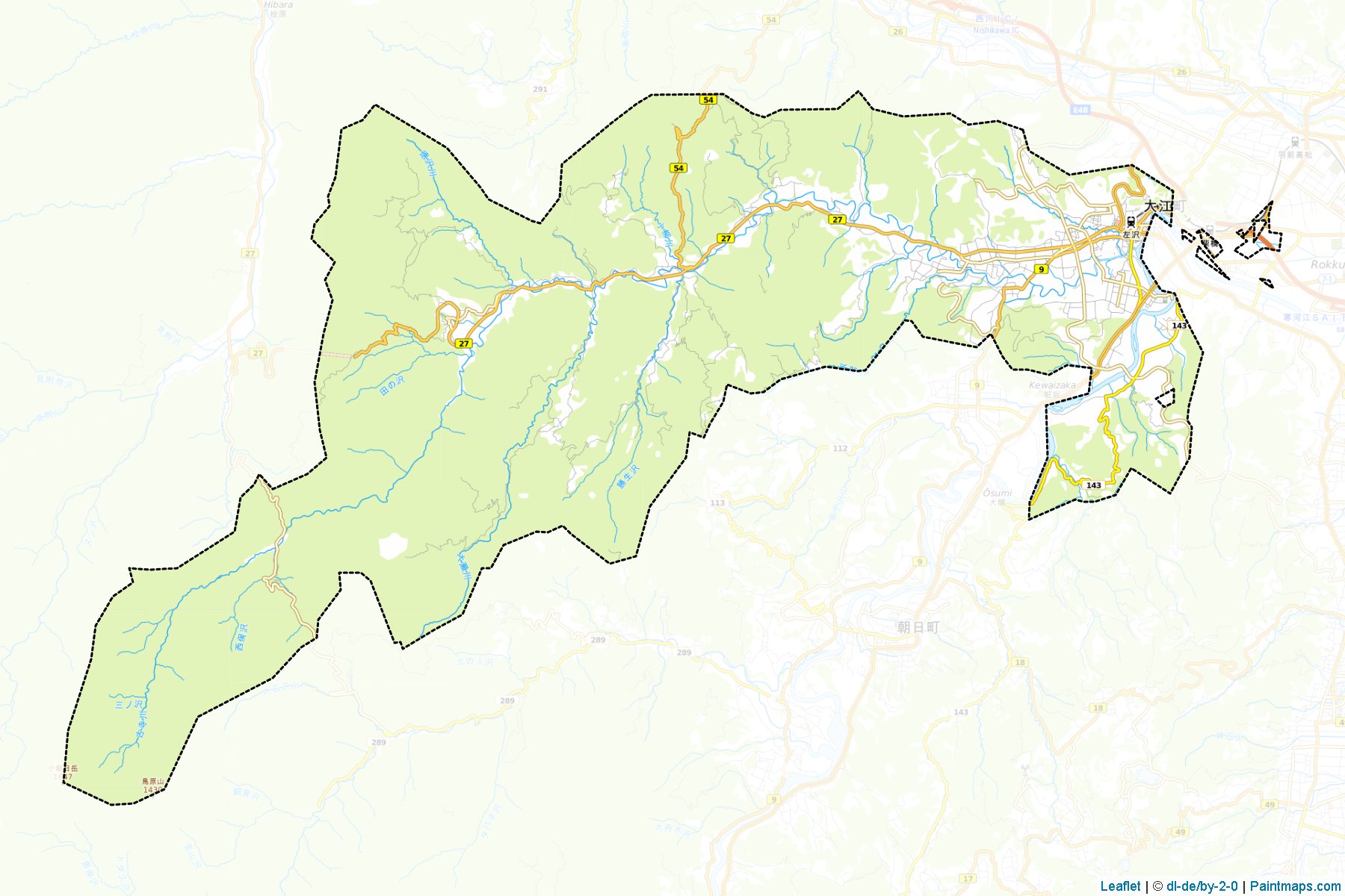 Oe (Yamagata) Haritası Örnekleri-1