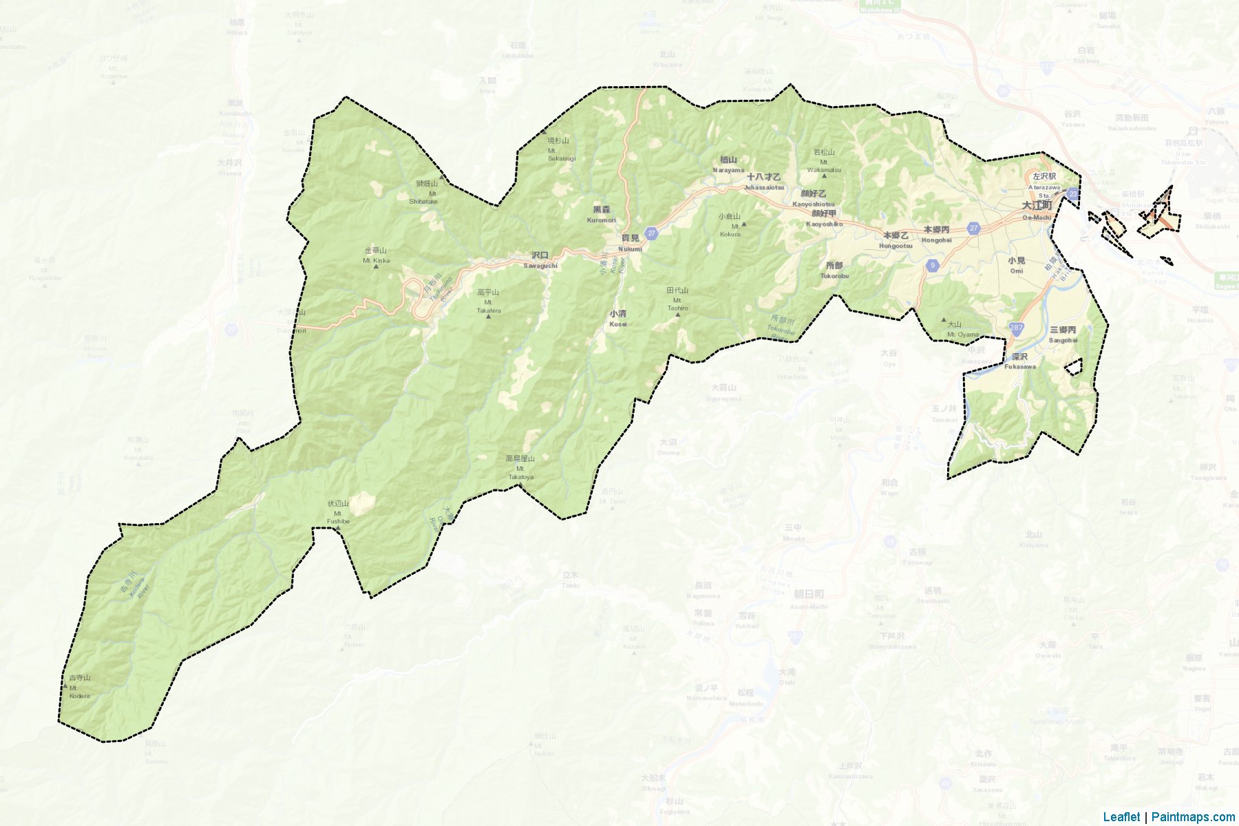 Muestras de recorte de mapas Oe (Yamagata)-2