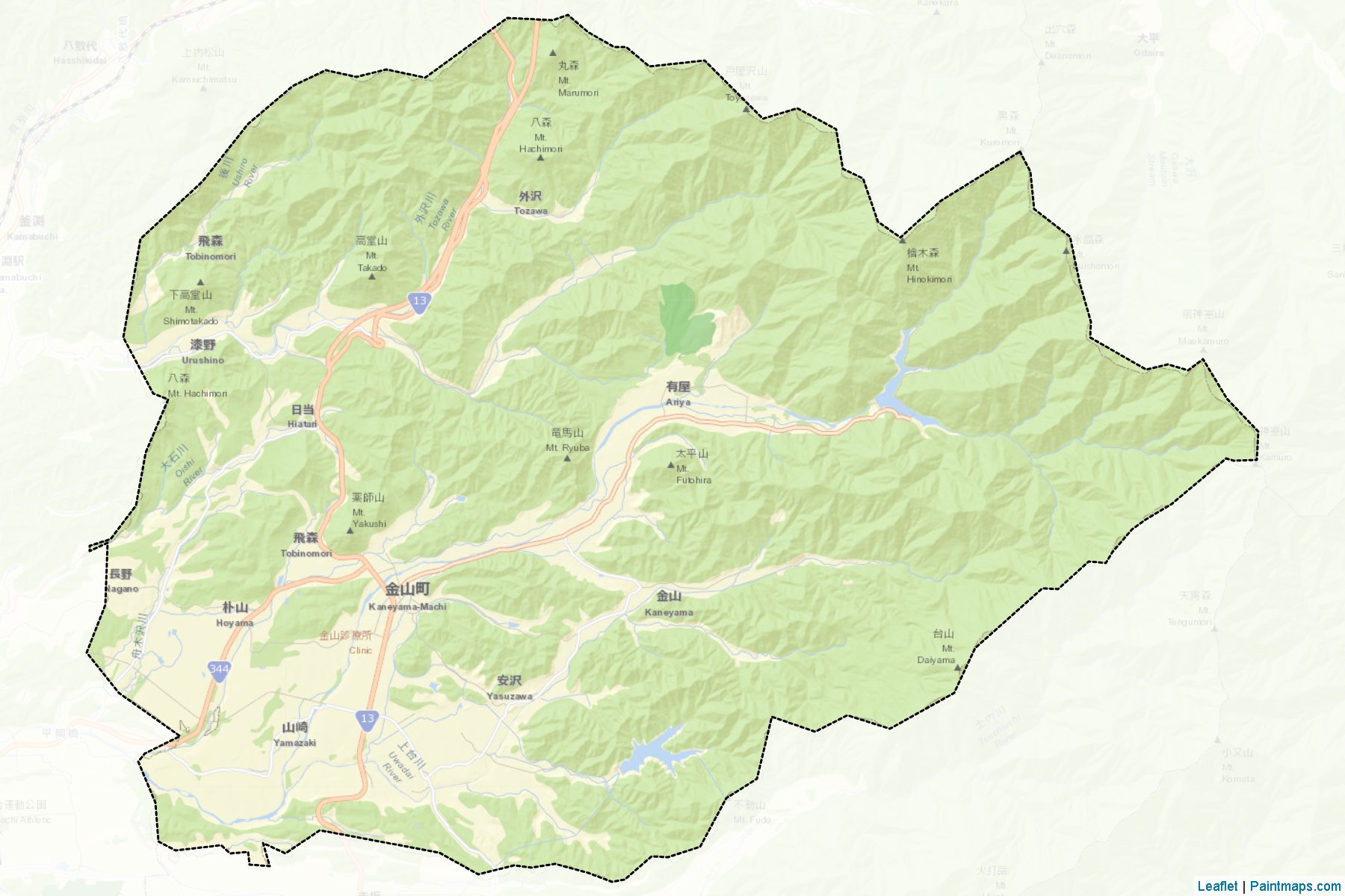 Kaneyama (Yamagata) Haritası Örnekleri-2