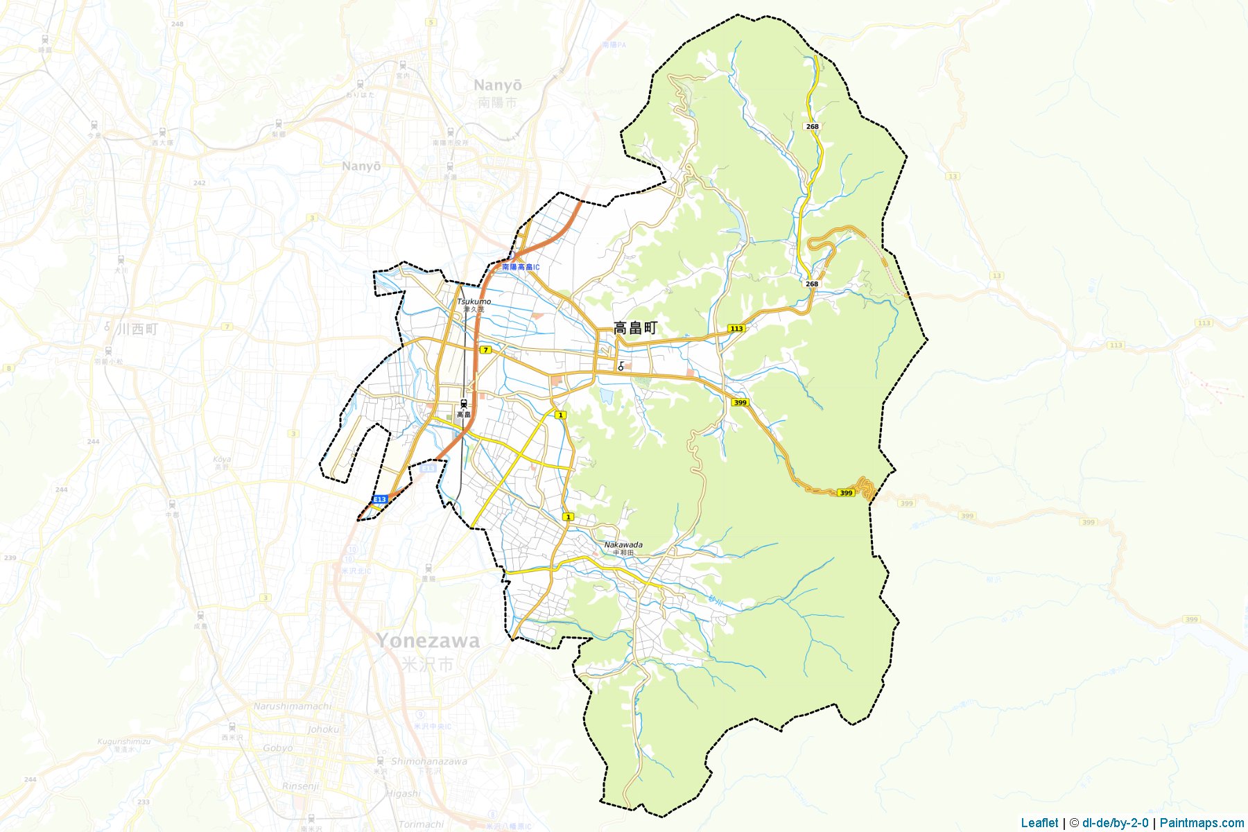 Takahata (Yamagata) Haritası Örnekleri-1