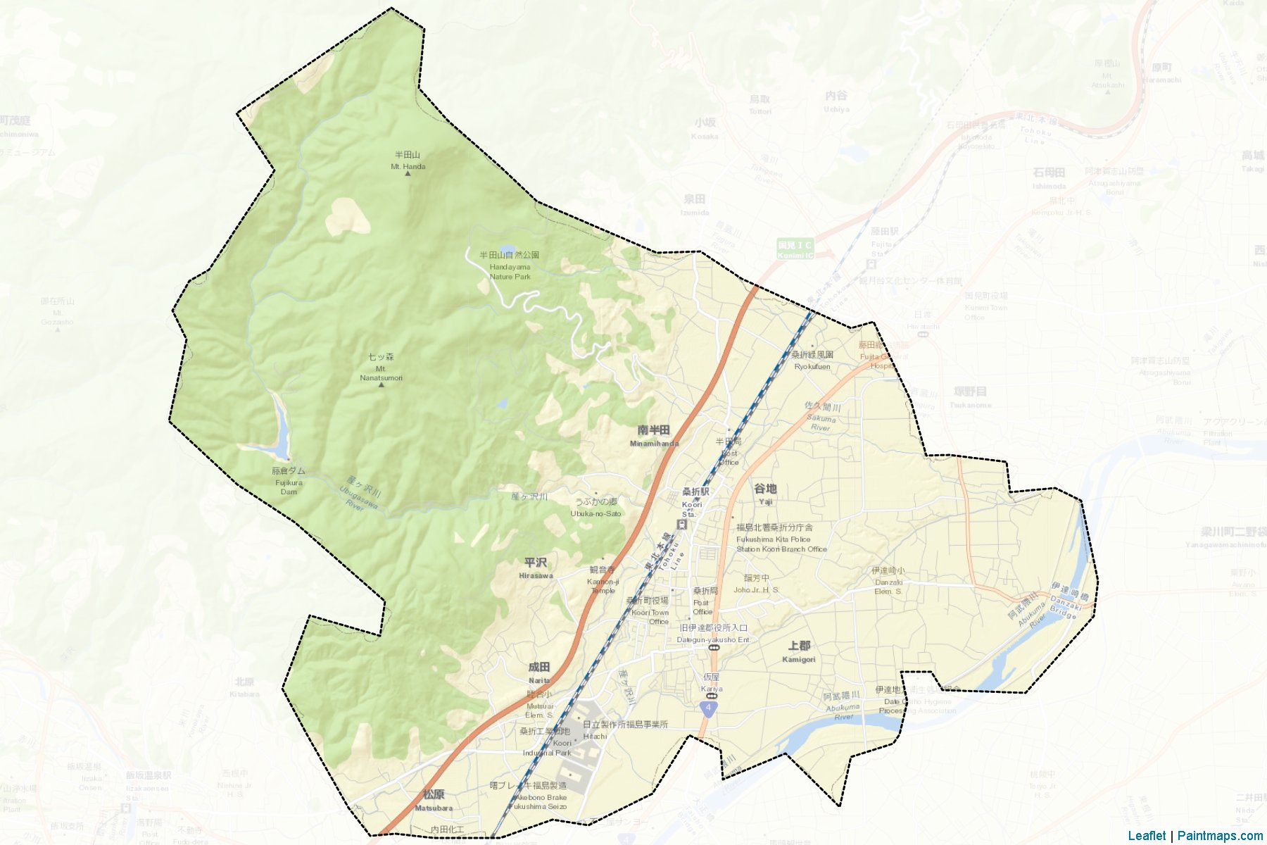 Koori (Fukushima Prefecture) Map Cropping Samples-2