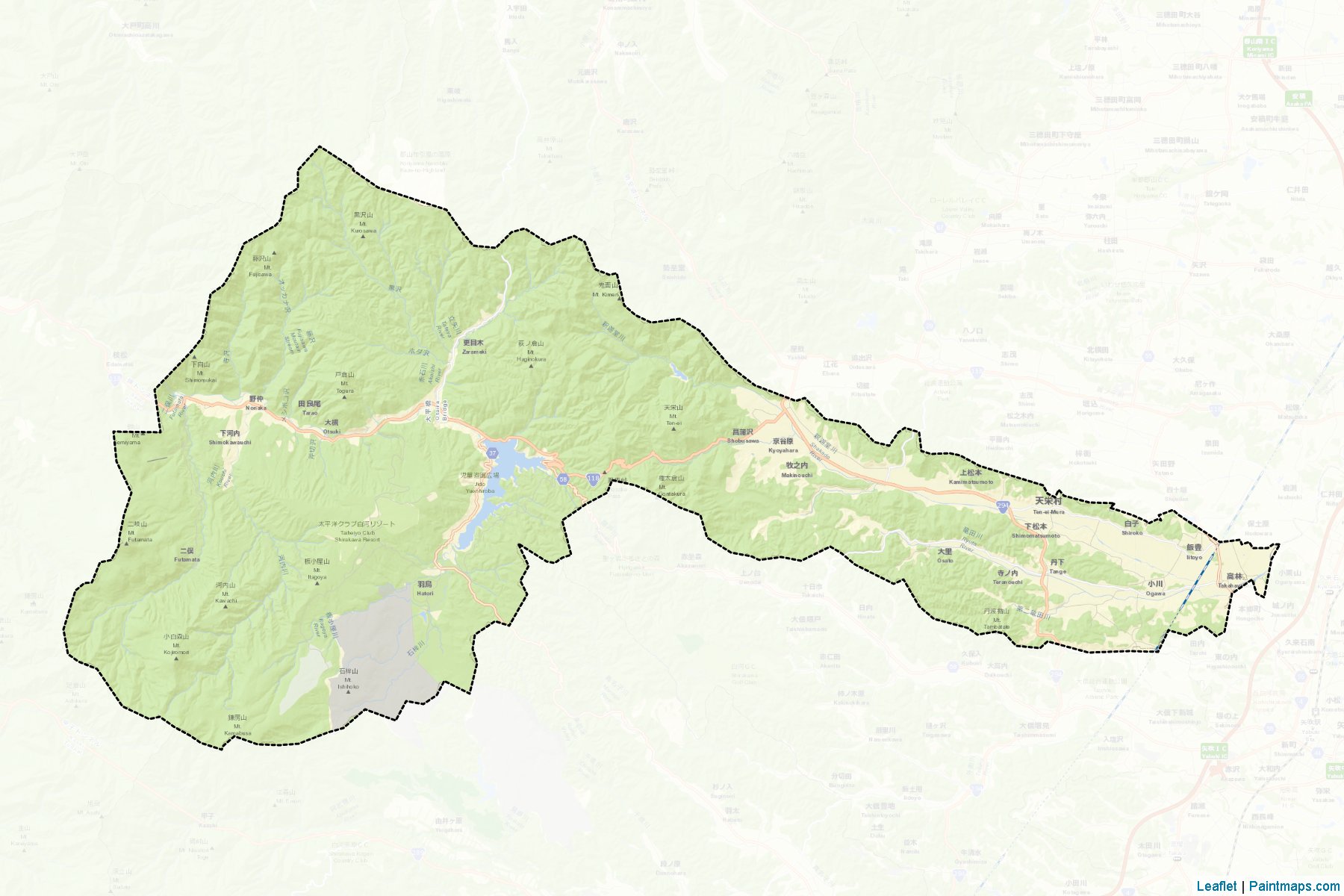 Ten-ei (Fukushima Prefecture) Map Cropping Samples-2