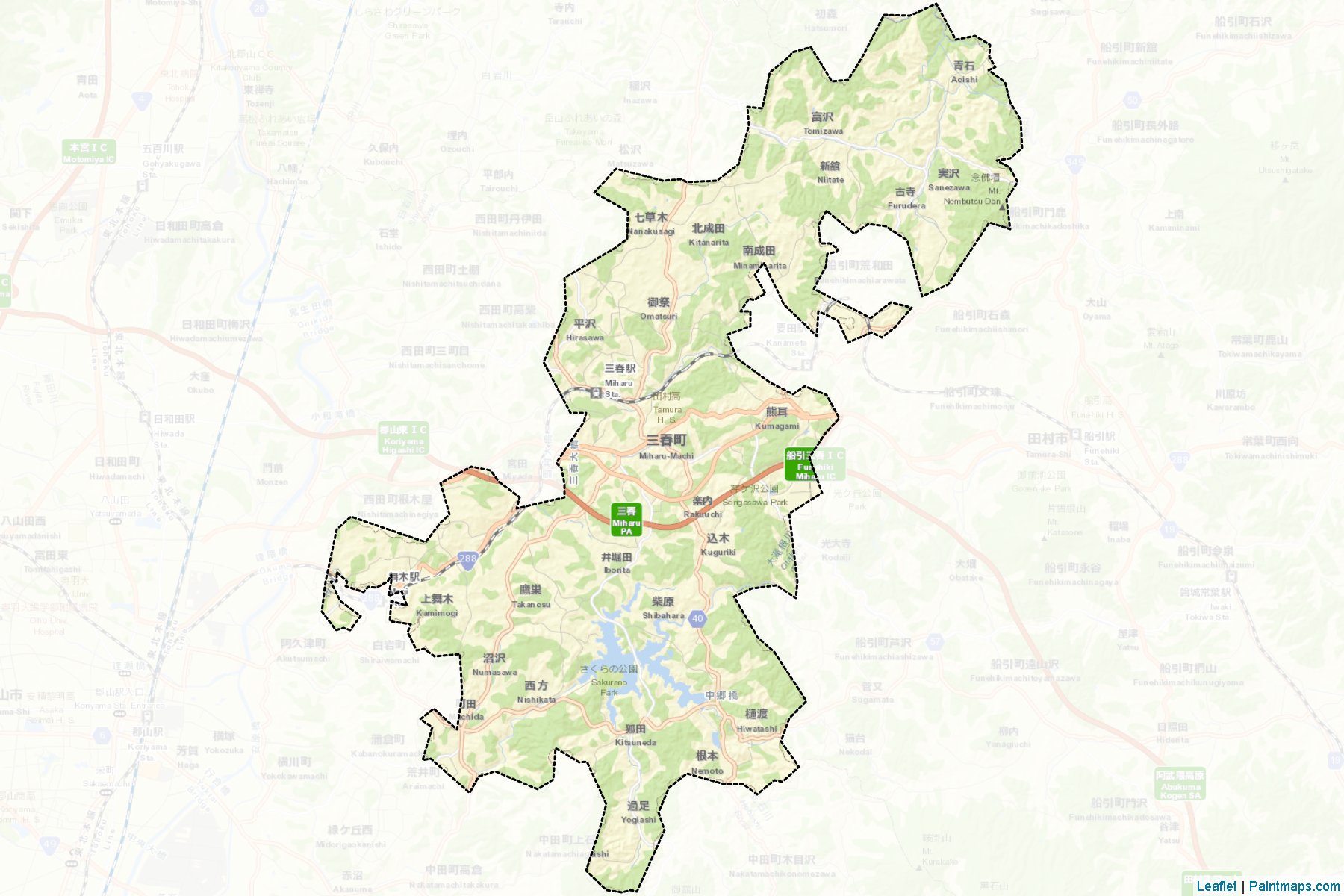 Muestras de recorte de mapas Miharu (Fukushima)-2