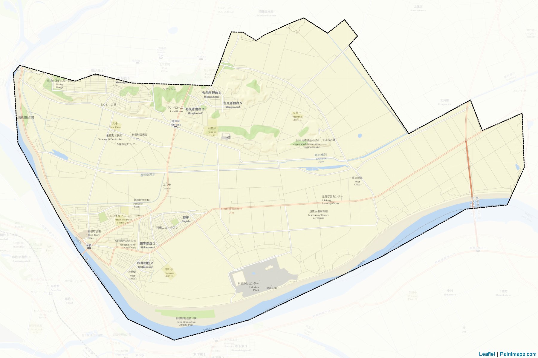 Tone (Ibaraki Prefecture) Map Cropping Samples-2