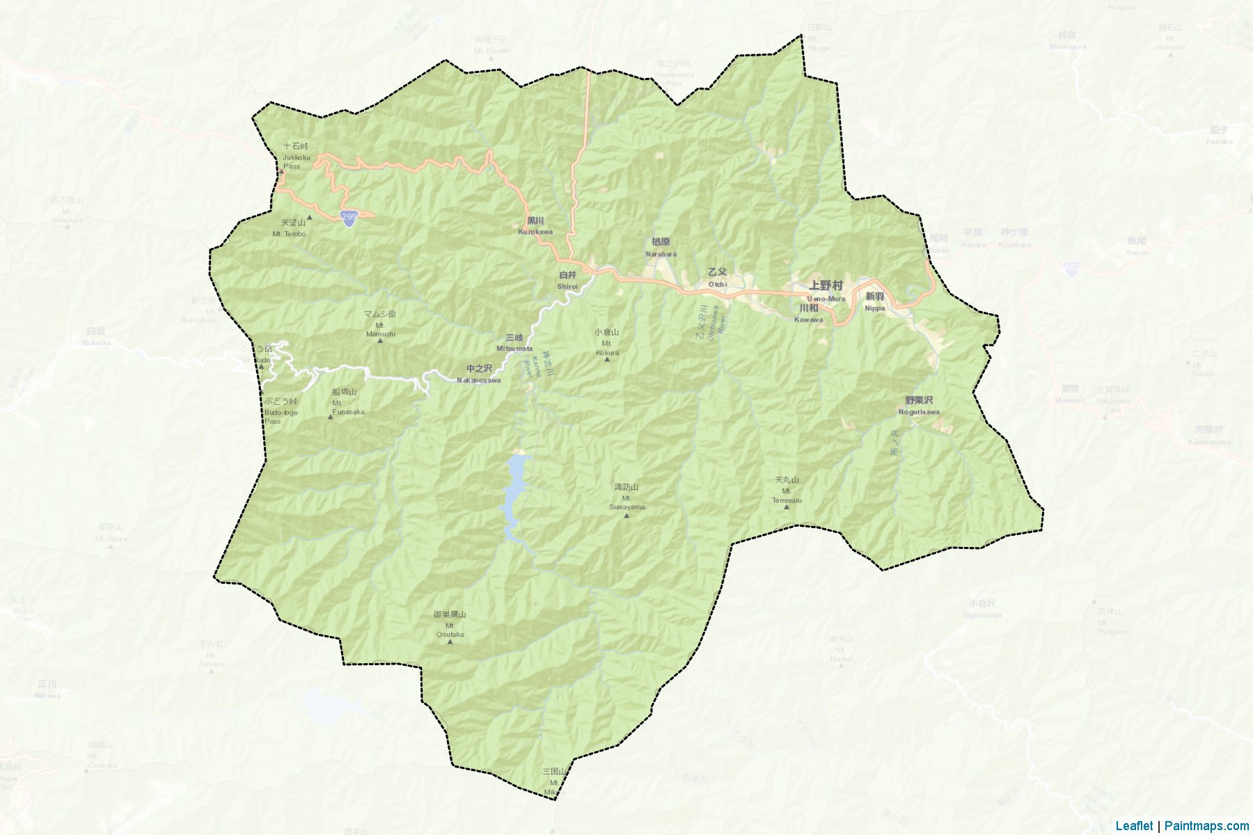 Ueno (Gunma Prefecture) Map Cropping Samples-2