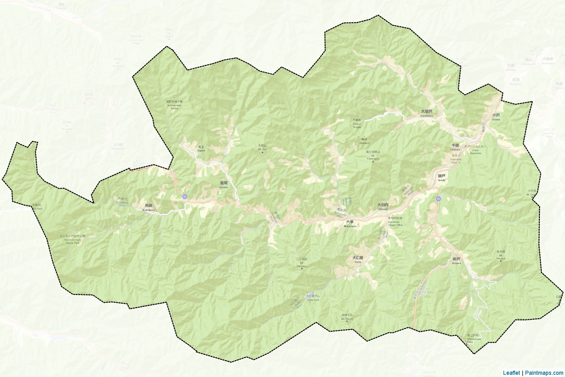 Nanmoku (Gunma) Haritası Örnekleri-2