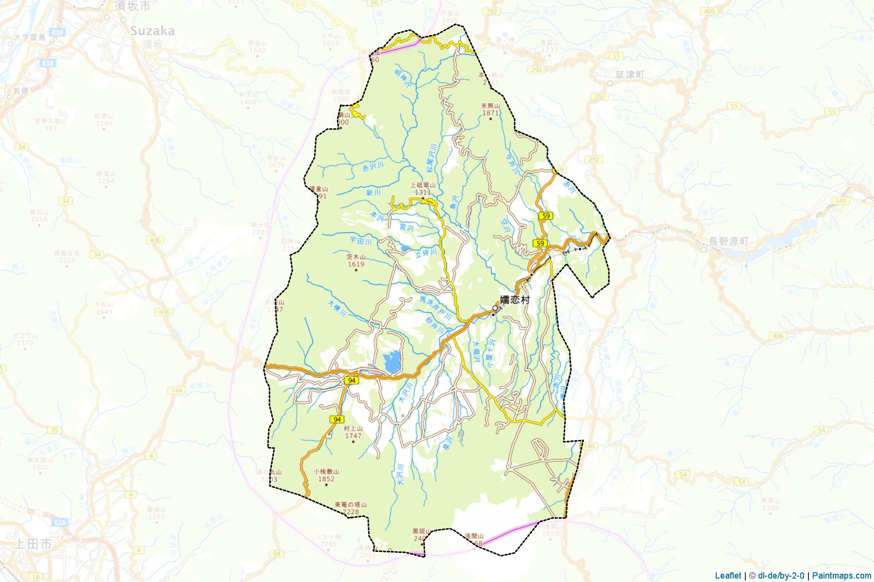 Tsumagoi (Gunma) Haritası Örnekleri-1