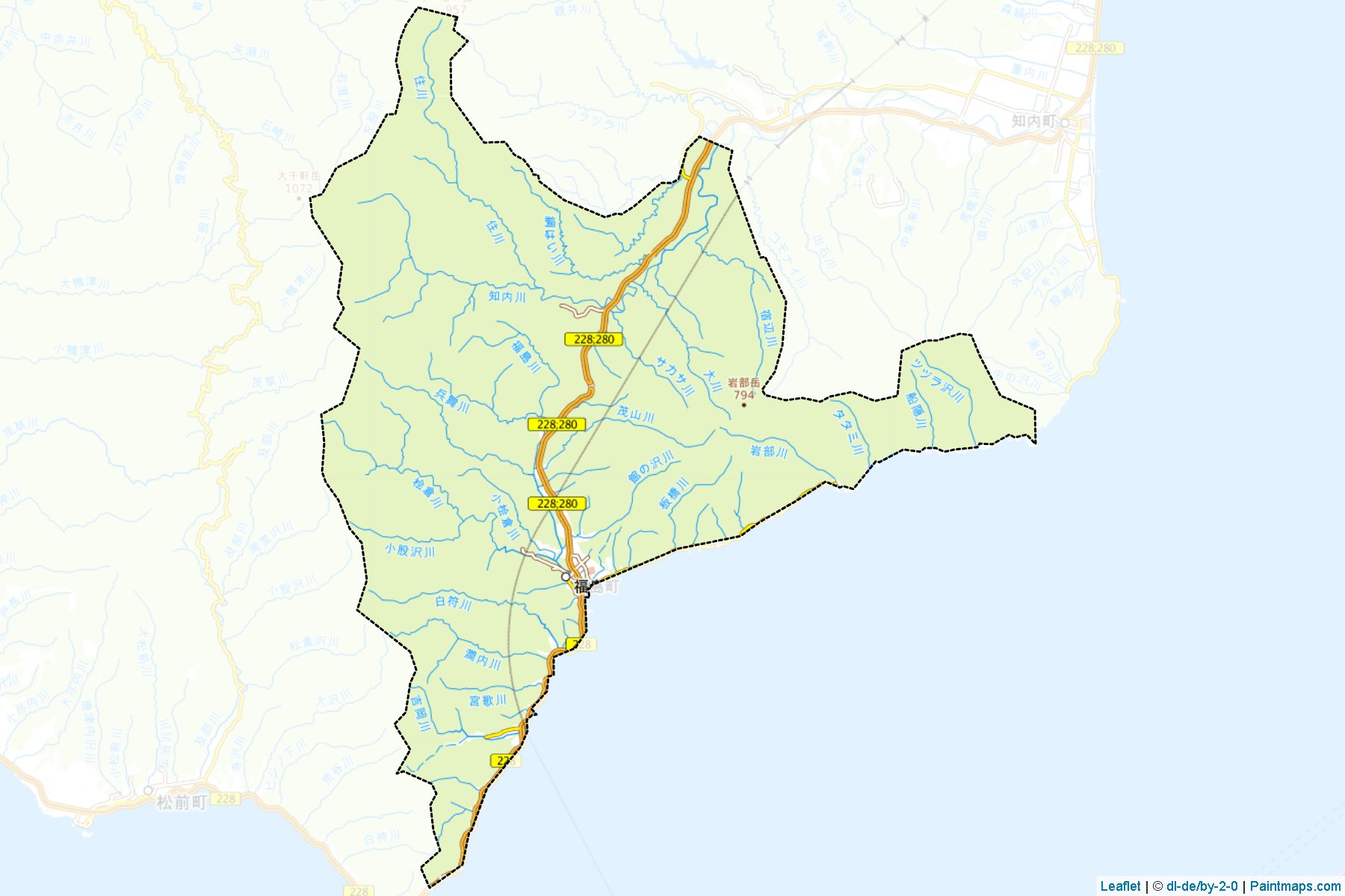 Muestras de recorte de mapas Fukushima (Hokkaido)-1