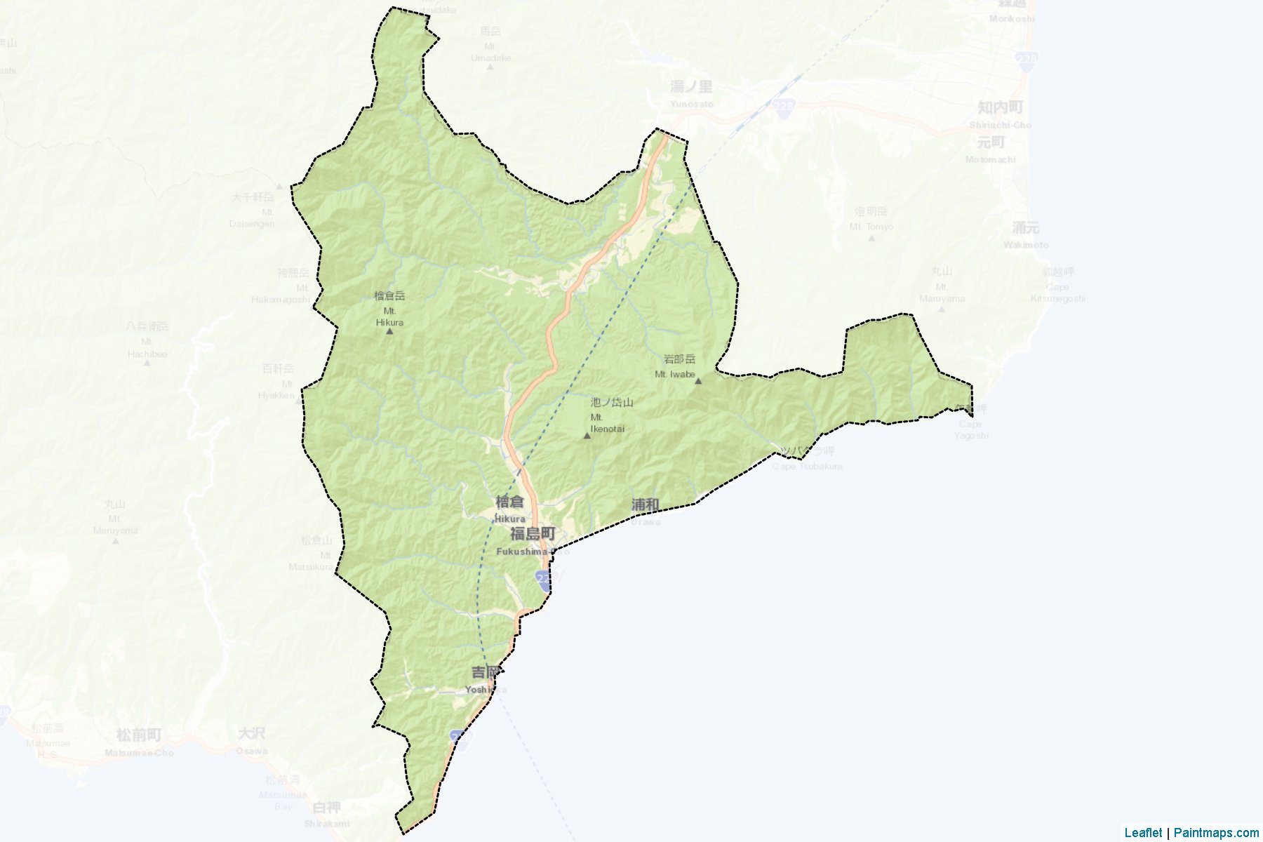 Muestras de recorte de mapas Fukushima (Hokkaido)-2