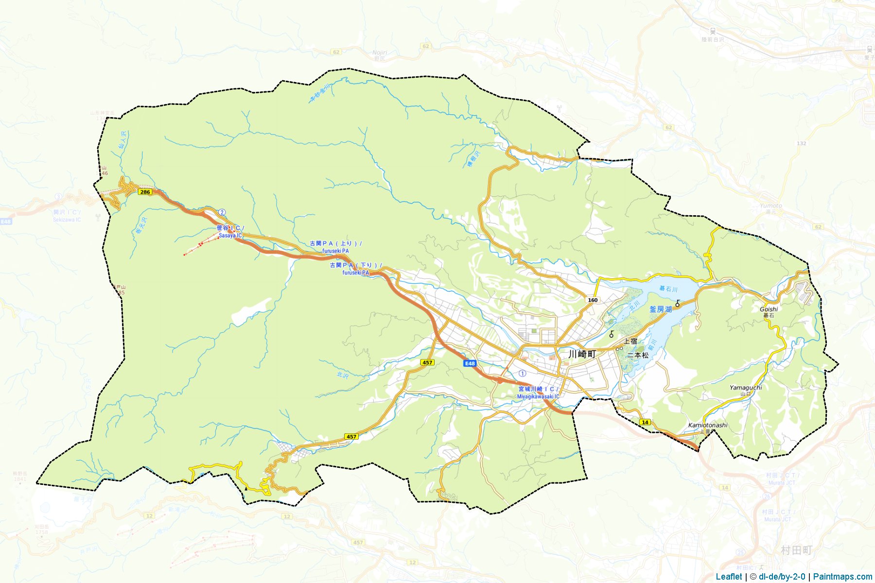 Kawasaki (Miyagi) Haritası Örnekleri-1