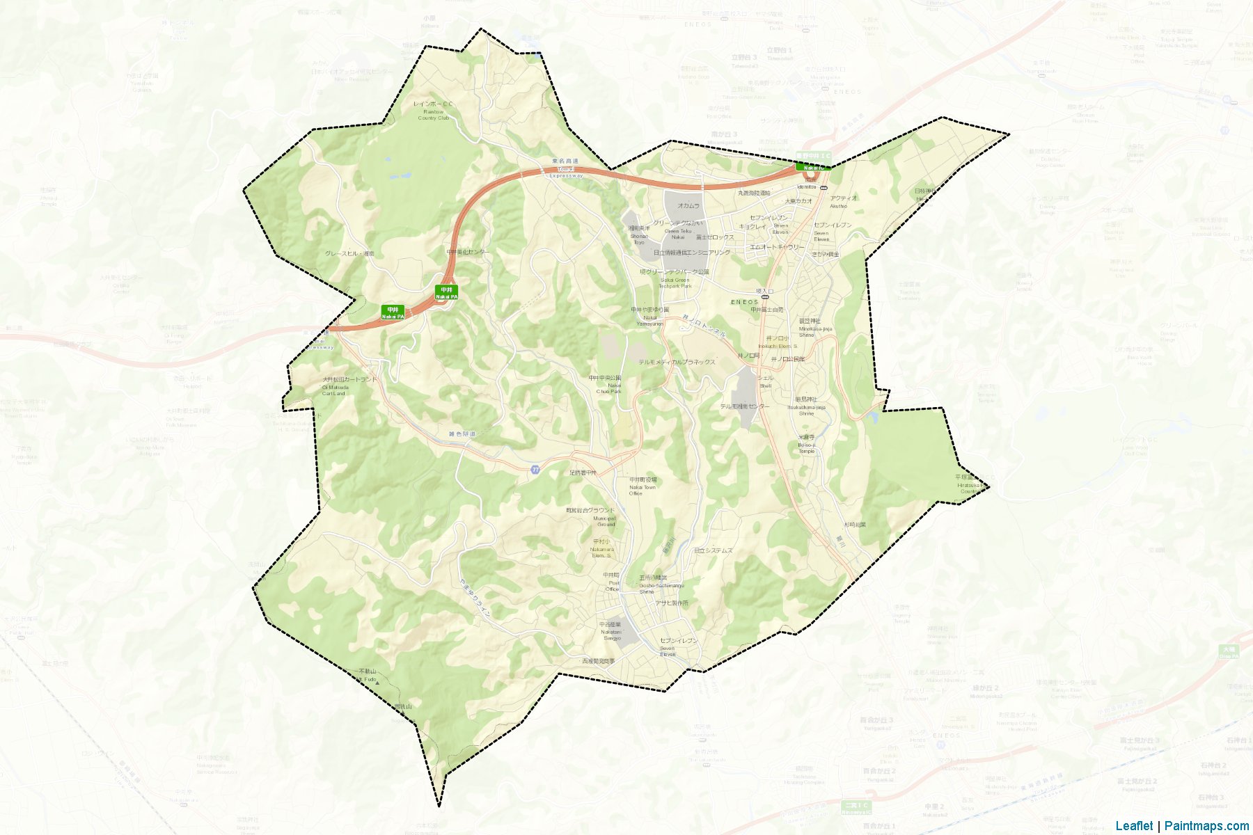 Nakai (Kanagawa Prefecture) Map Cropping Samples-2