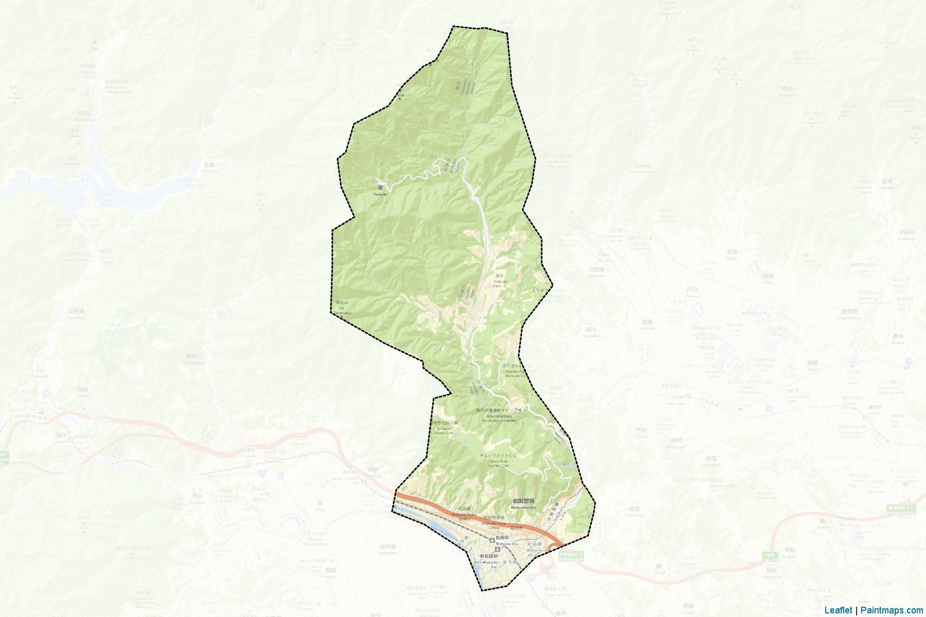 Muestras de recorte de mapas Matsuda (Kanagawa)-2