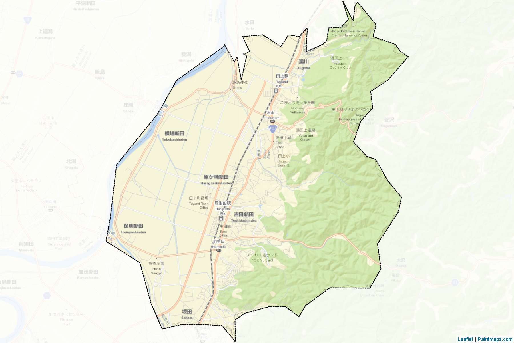 Muestras de recorte de mapas Tagami (Niigata)-2