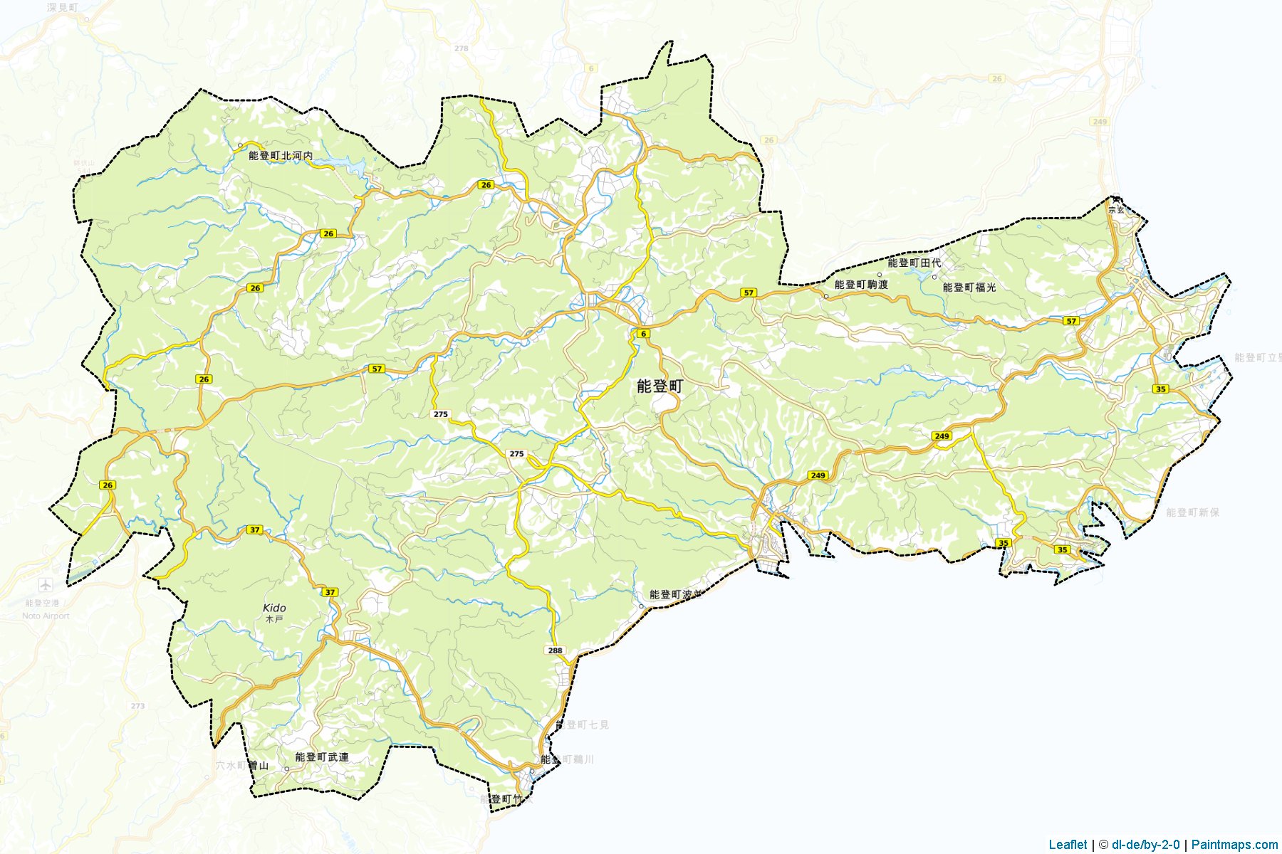 Noto (Ishikawa Prefecture) Map Cropping Samples-1