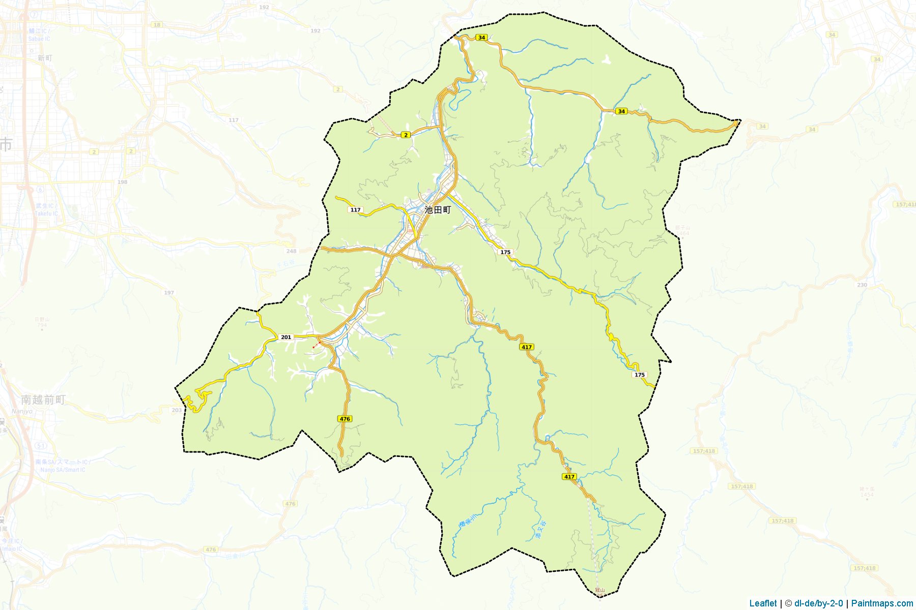 Muestras de recorte de mapas Ikeda (Fukui)-1