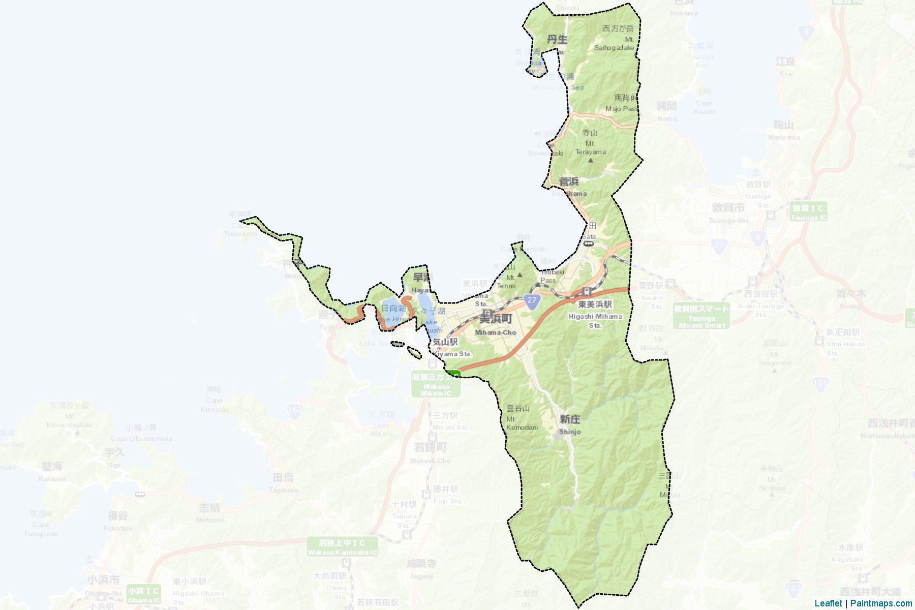 Mihama (Fukui Prefecture) Map Cropping Samples-2