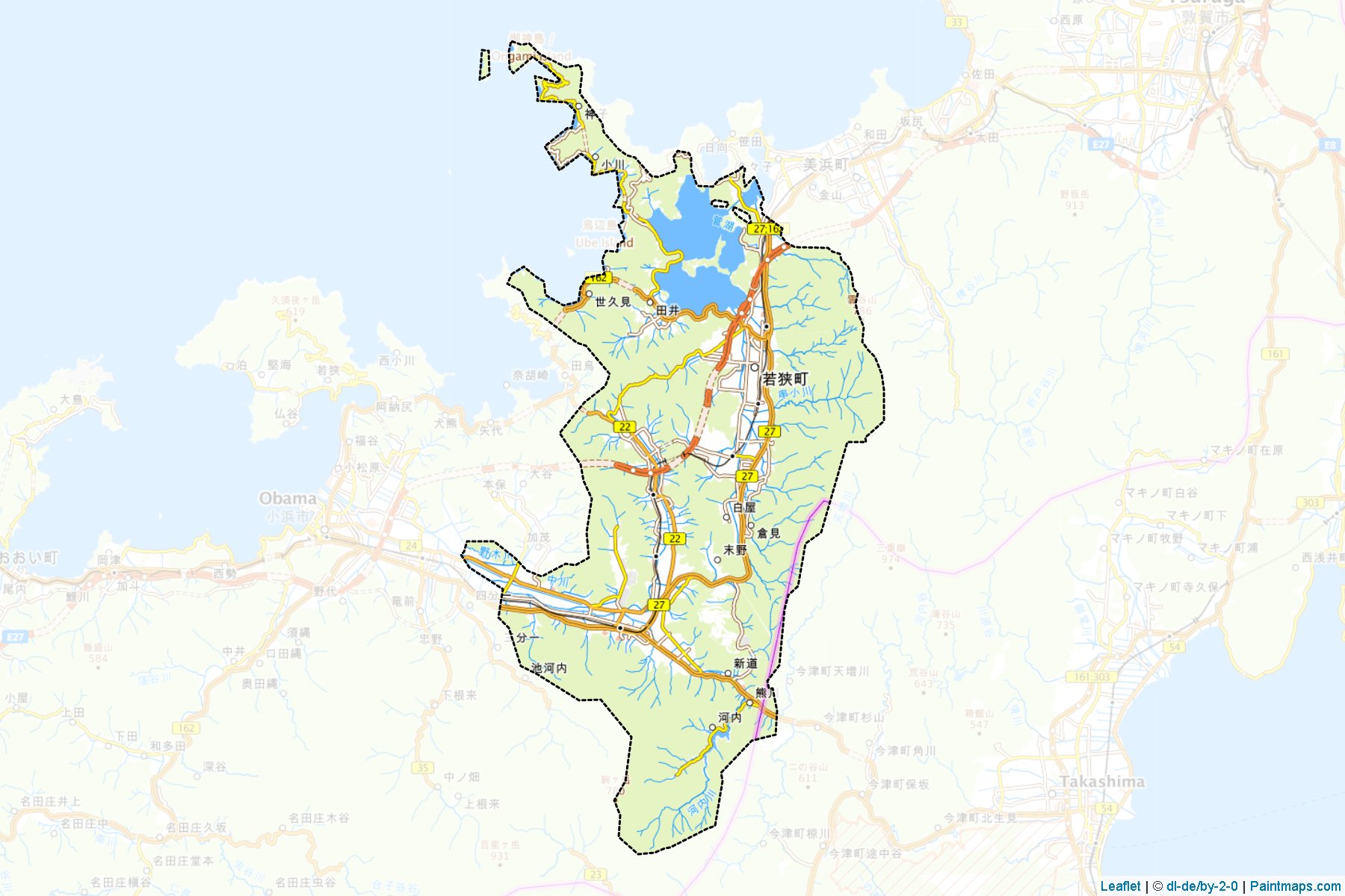 Wakasa (Fukui Prefecture) Map Cropping Samples-1