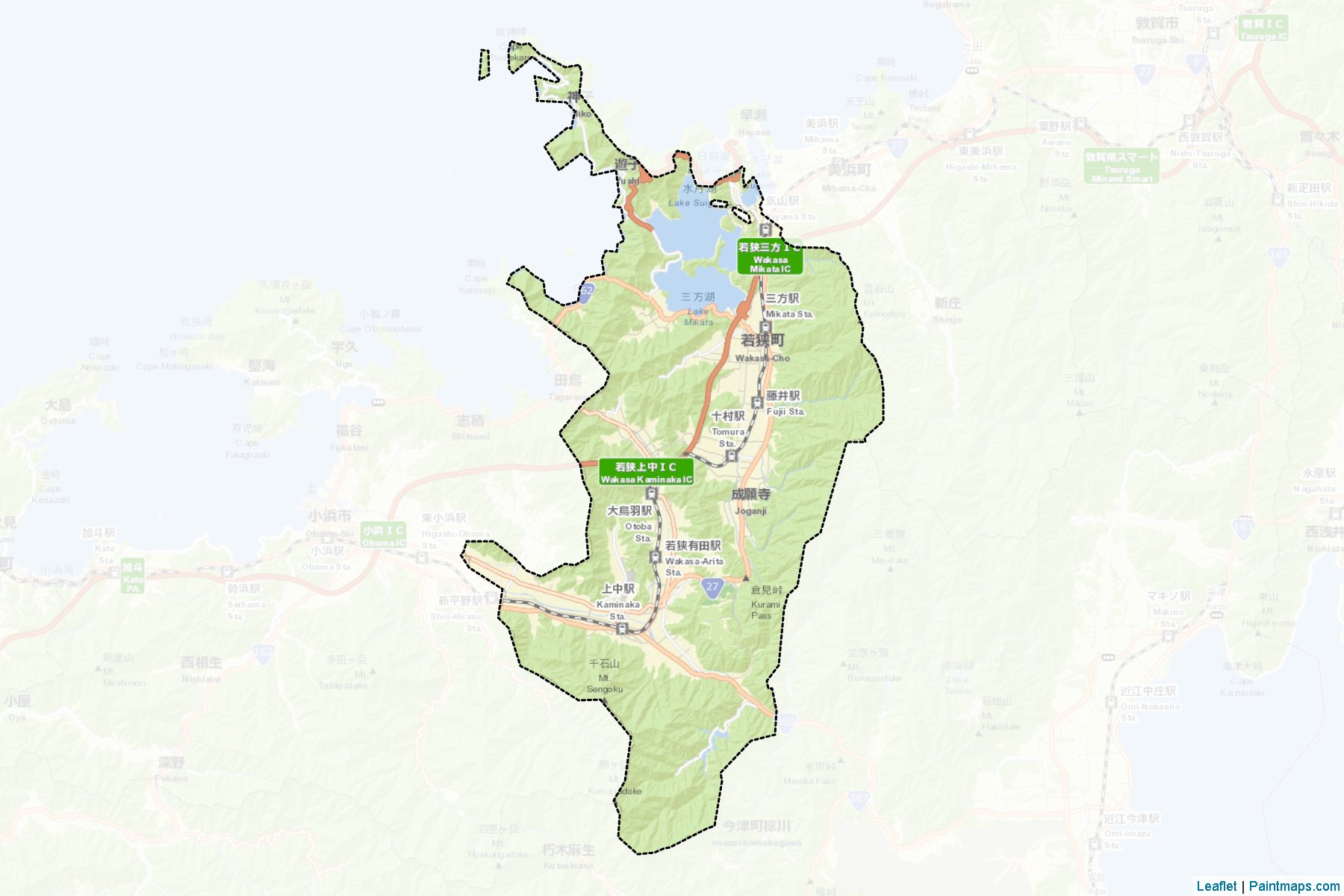 Wakasa (Fukui Prefecture) Map Cropping Samples-2