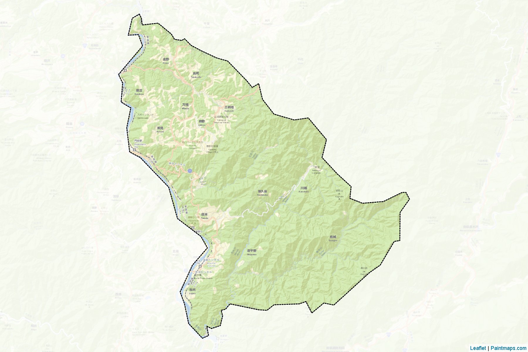 Yasuoka (Nagano Prefecture) Map Cropping Samples-2