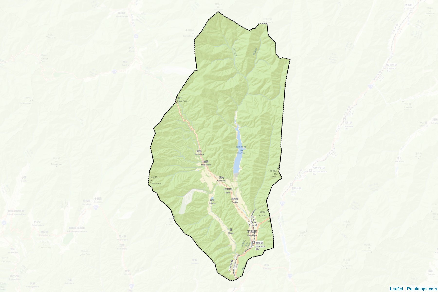 Kiso (Nagano Prefecture) Map Cropping Samples-2