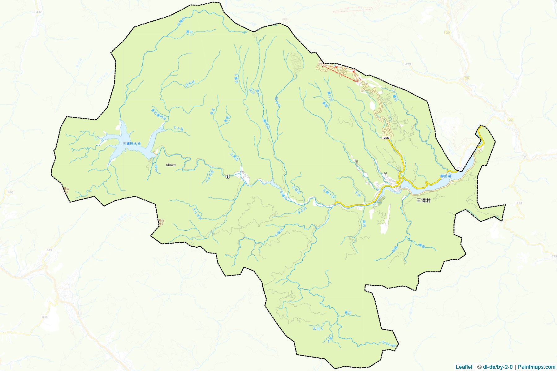 Otaki (Nagano Prefecture) Map Cropping Samples-1