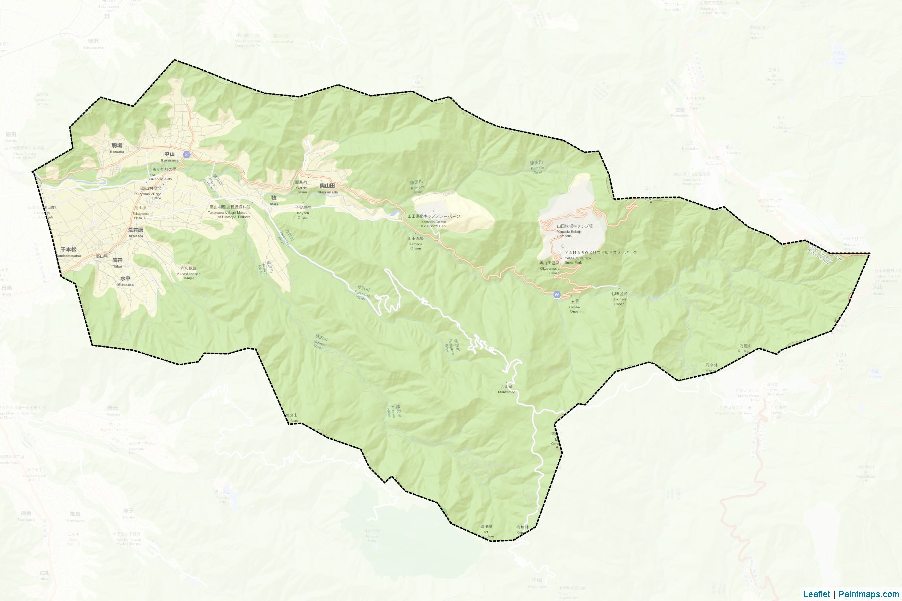 Takayama (Nagano) Haritası Örnekleri-2