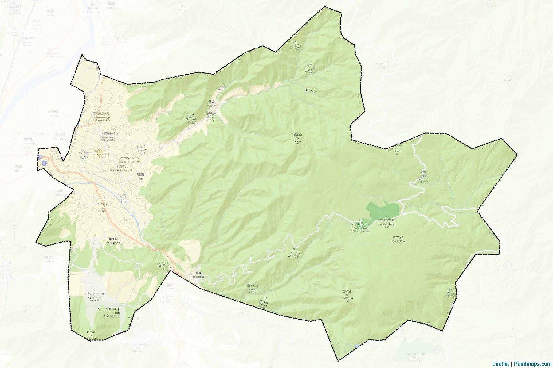 Kijimadaira (Nagano) Haritası Örnekleri-2