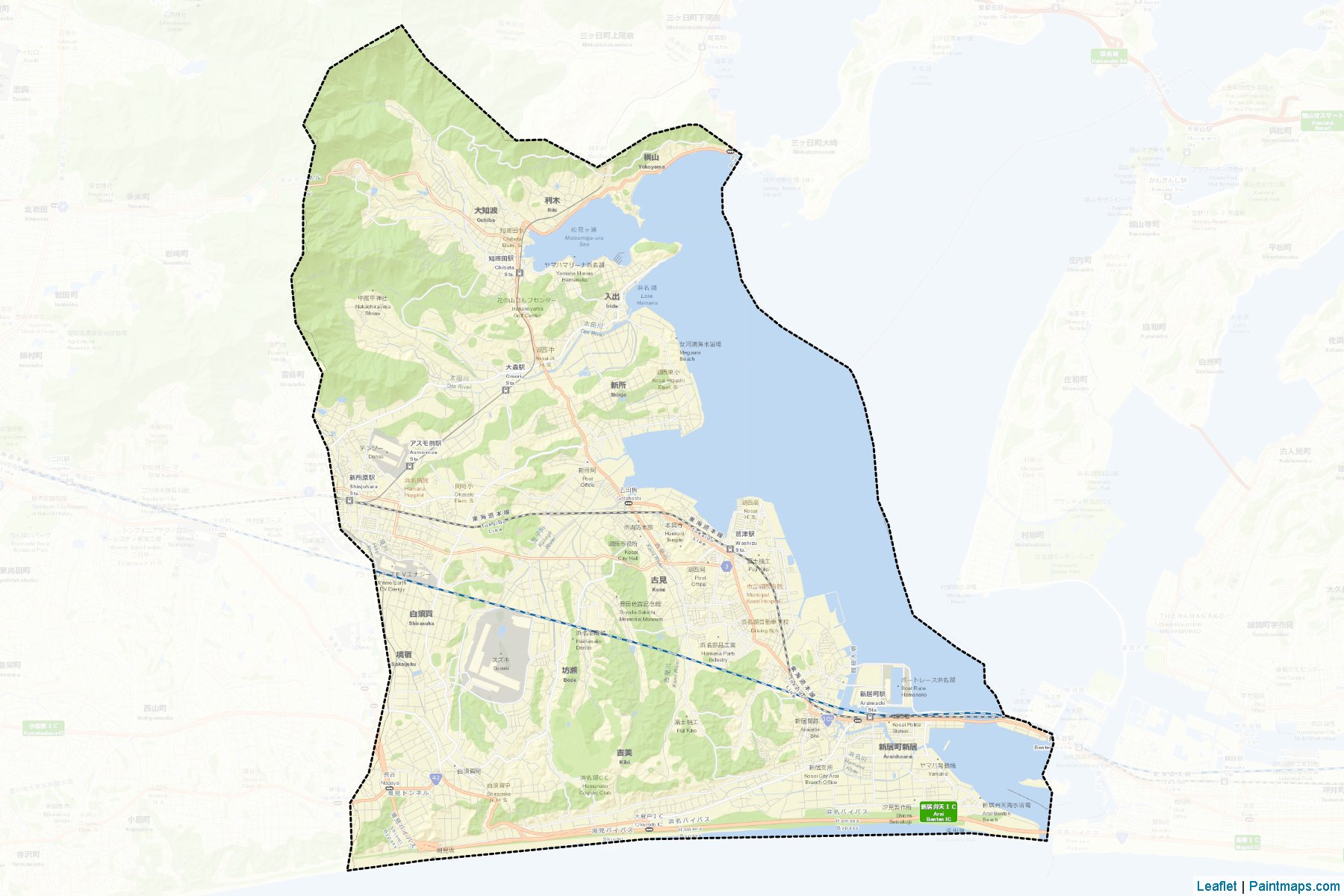 Muestras de recorte de mapas Kosai (Shizuoka)-2