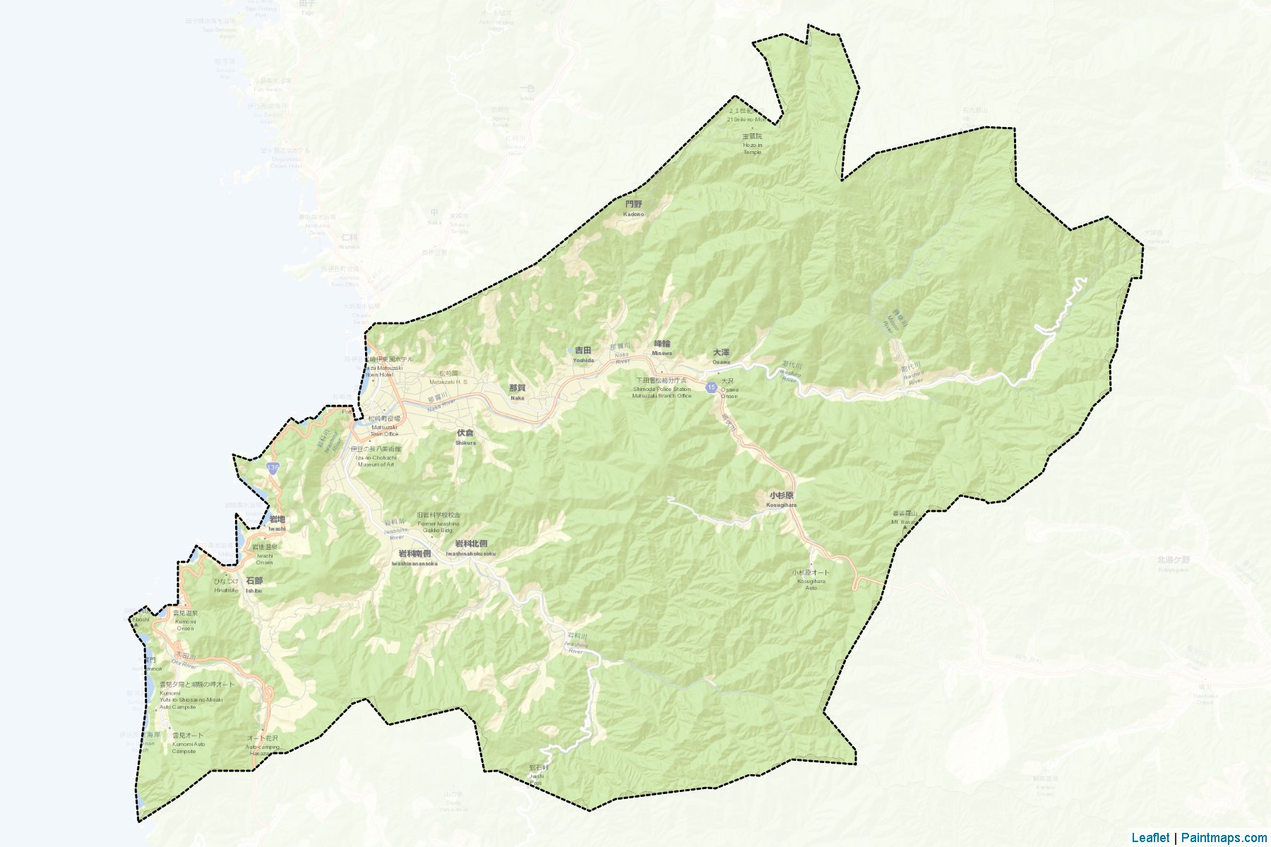 Matsuzaki (Shizuoka Prefecture) Map Cropping Samples-2